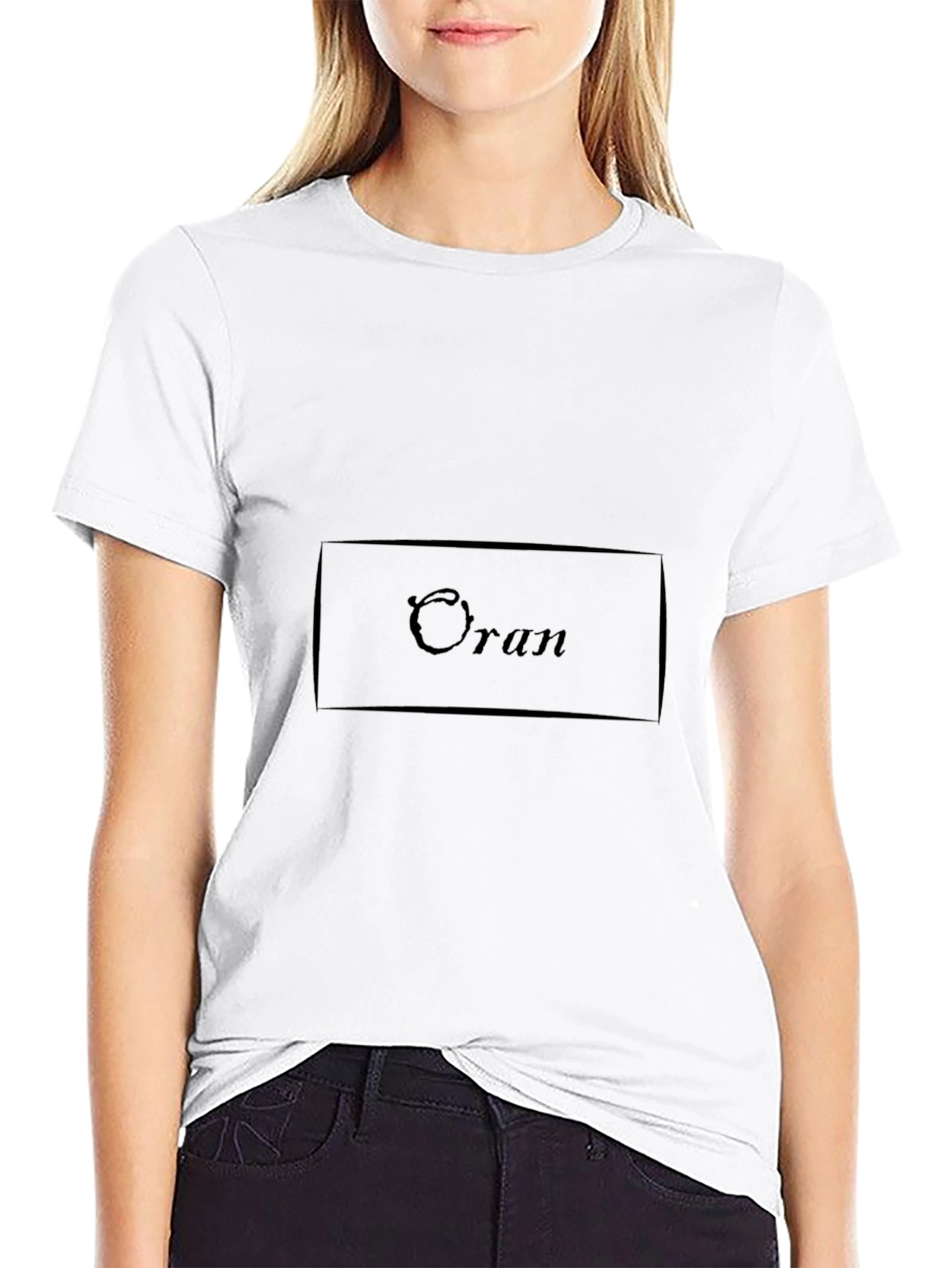 Camiseta Negra Oran Casual para Hombre