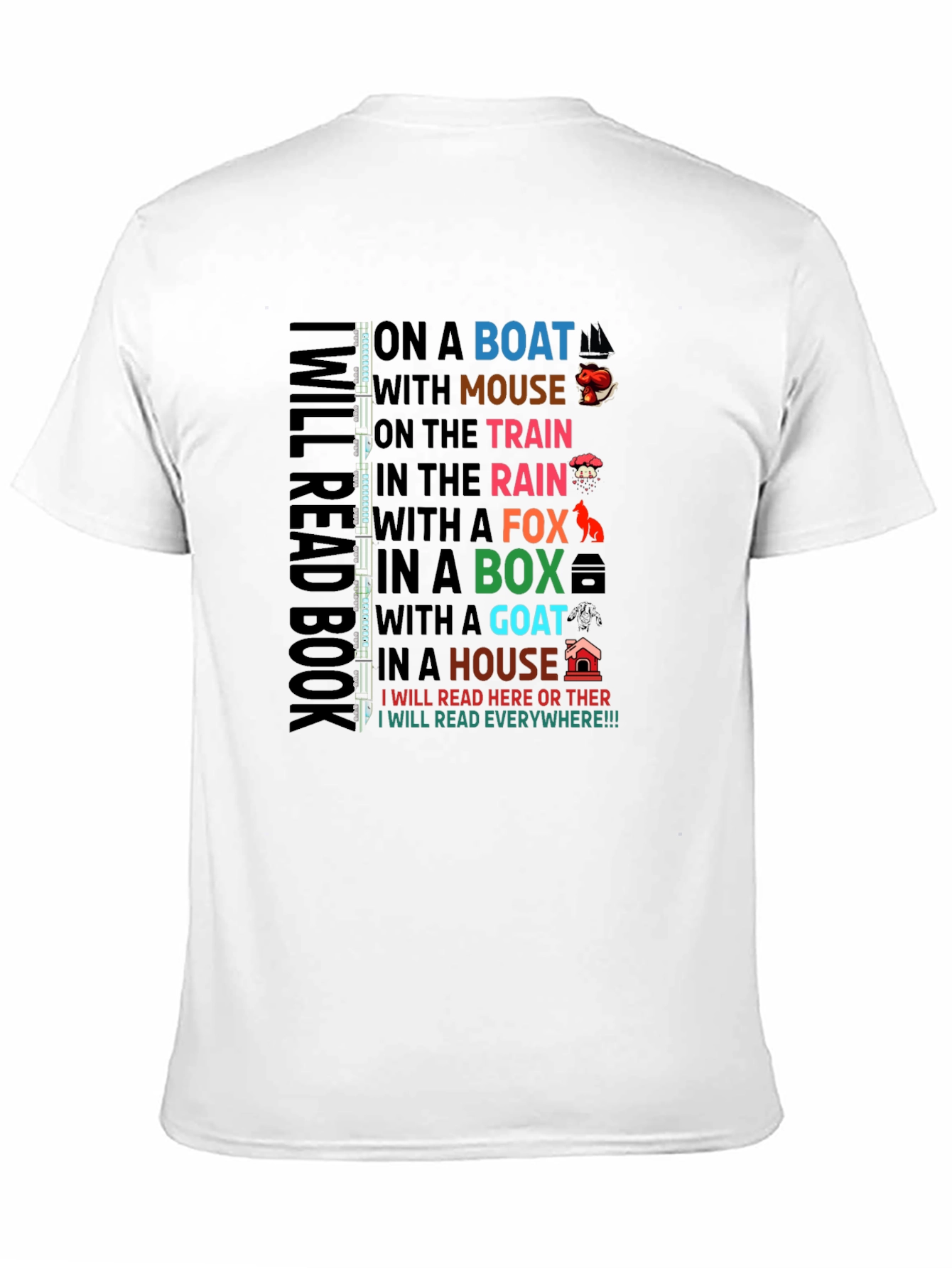 Camiseta Negra I Will Read Everywhere!!!