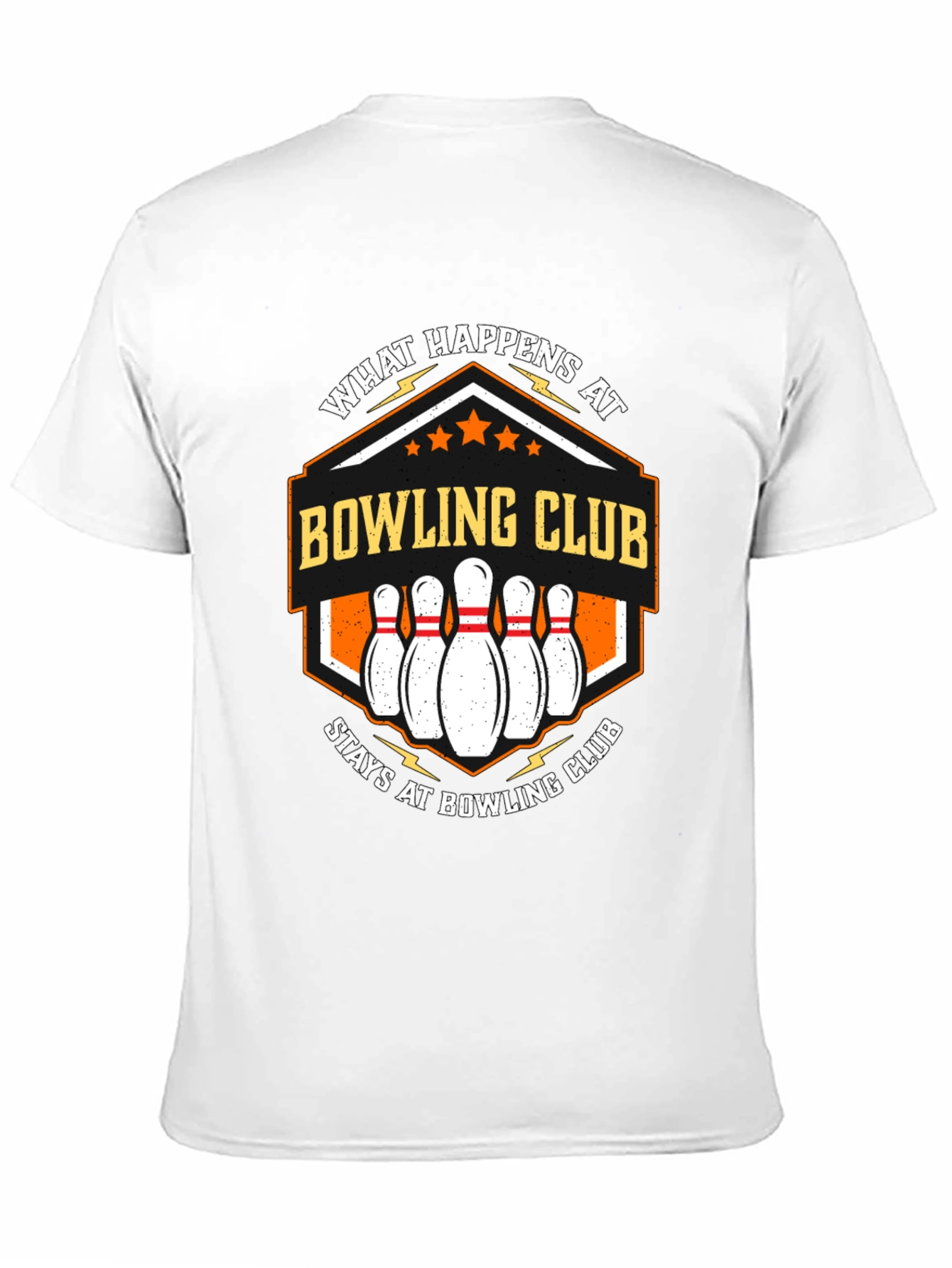 Camiseta Negra Bowling Club