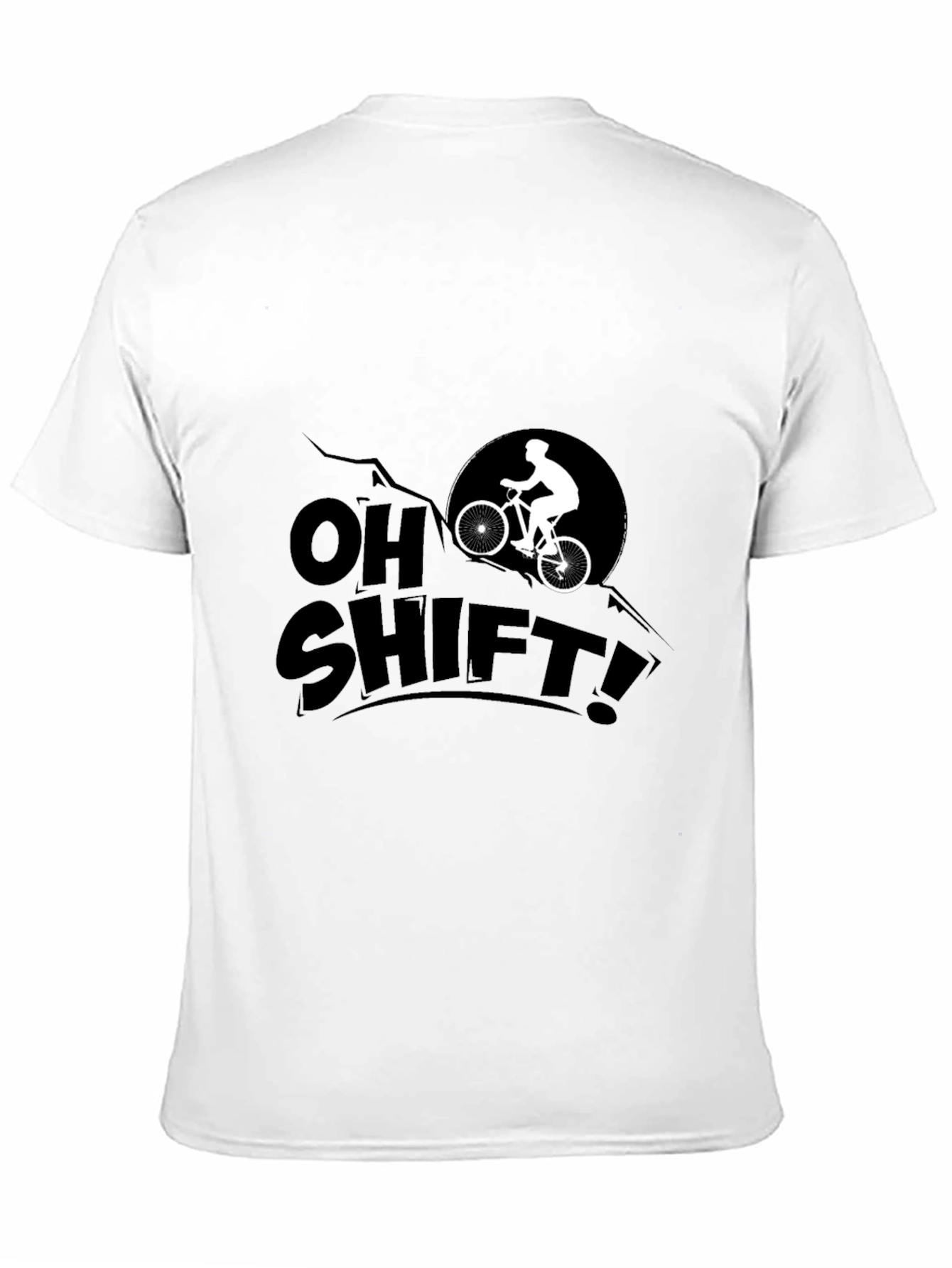 Camiseta Negra Oh Shift! Ciclismo Montaña