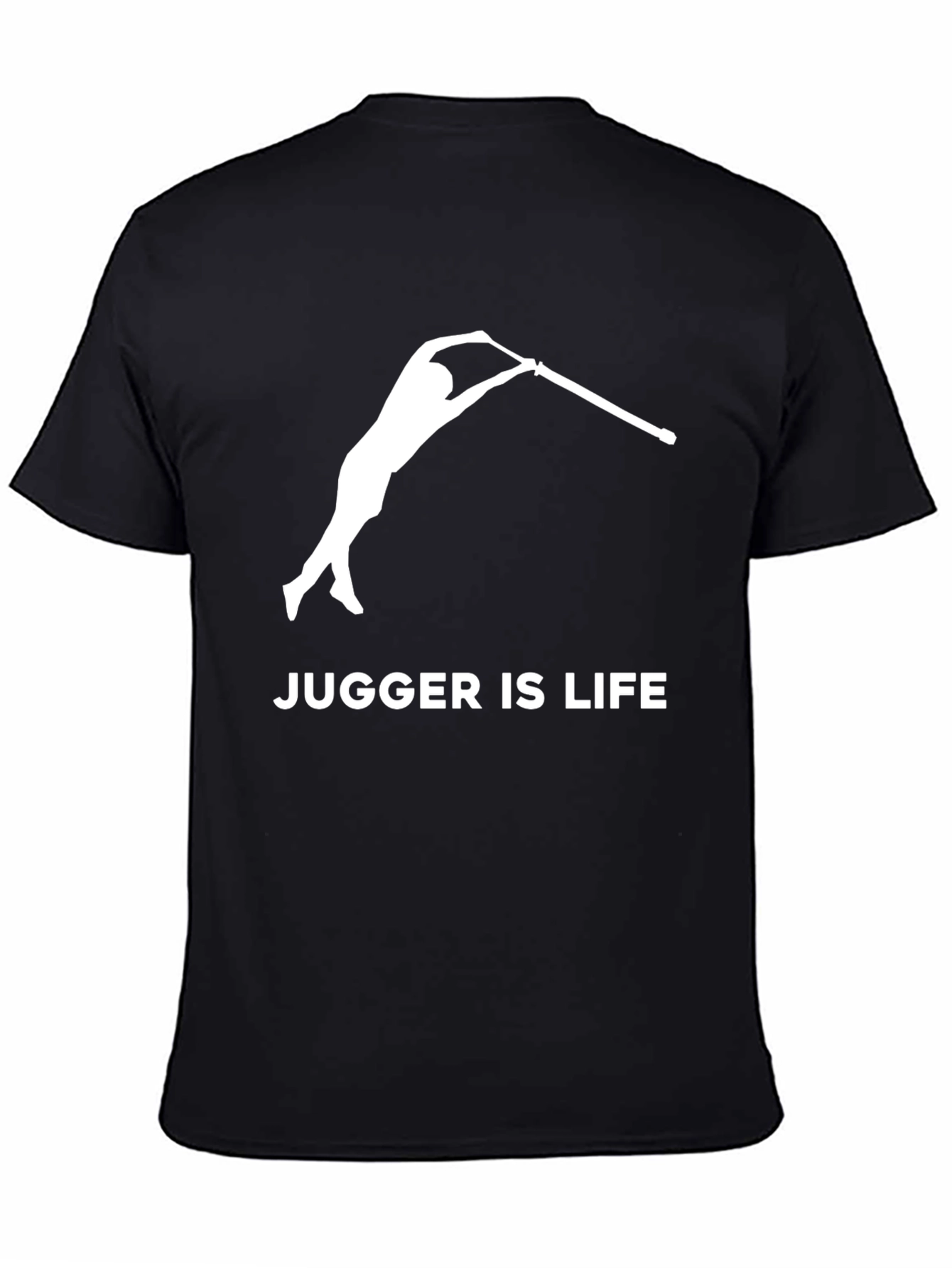 Camiseta Negra Jugger Is Life para Fanáticos del Jugger
