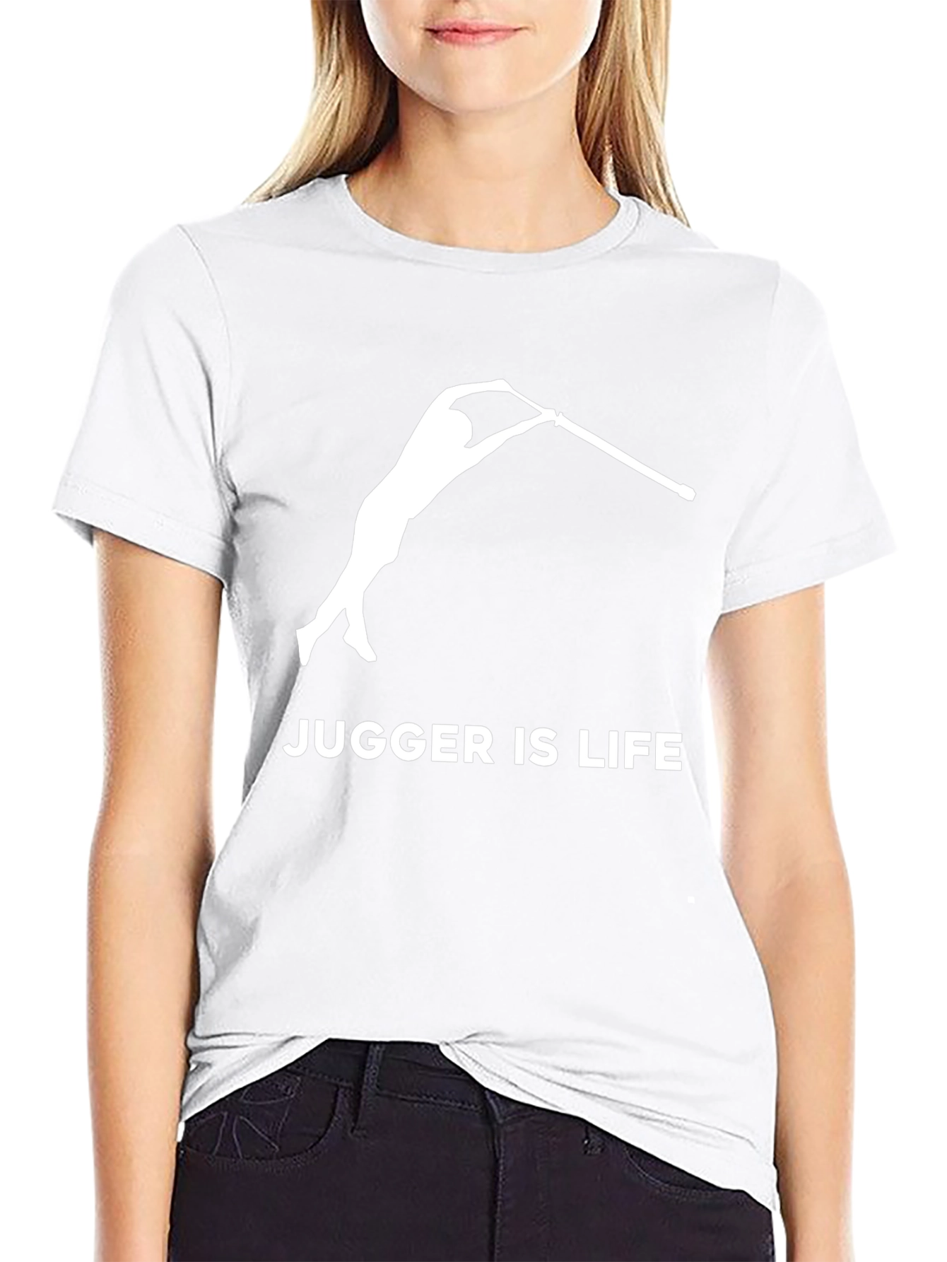 Camiseta Negra Jugger Is Life para Fanáticos del Jugger