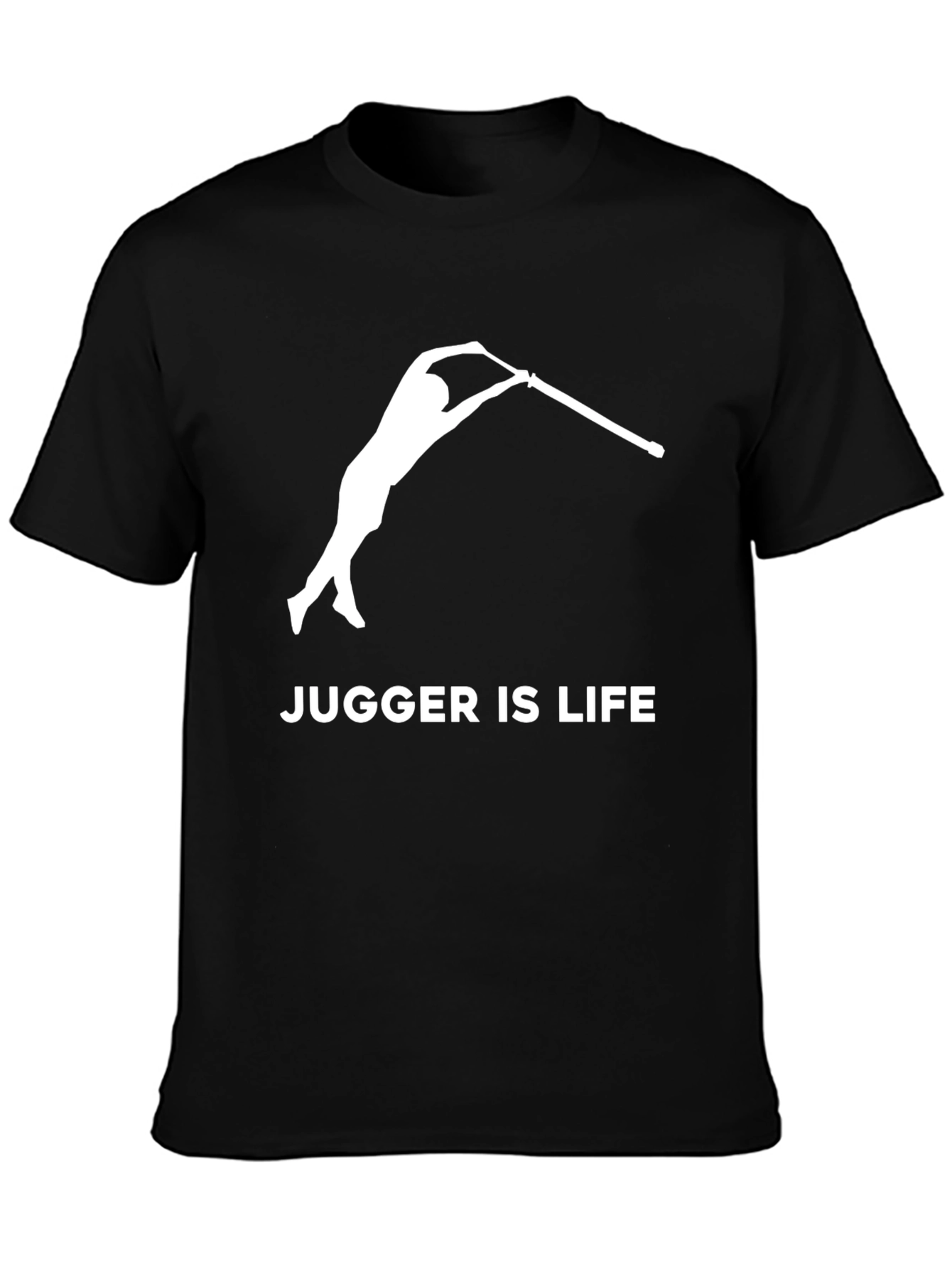 Camiseta Negra Jugger Is Life para Fanáticos del Jugger