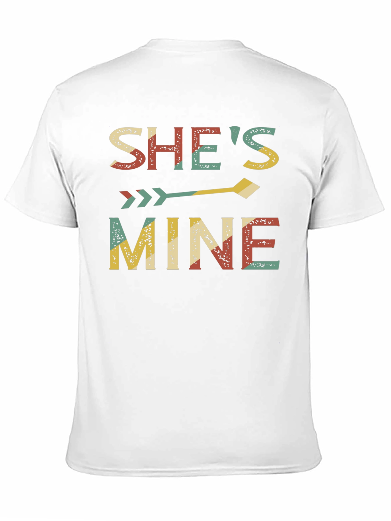 Camiseta Negra Shes Mine para Parejas