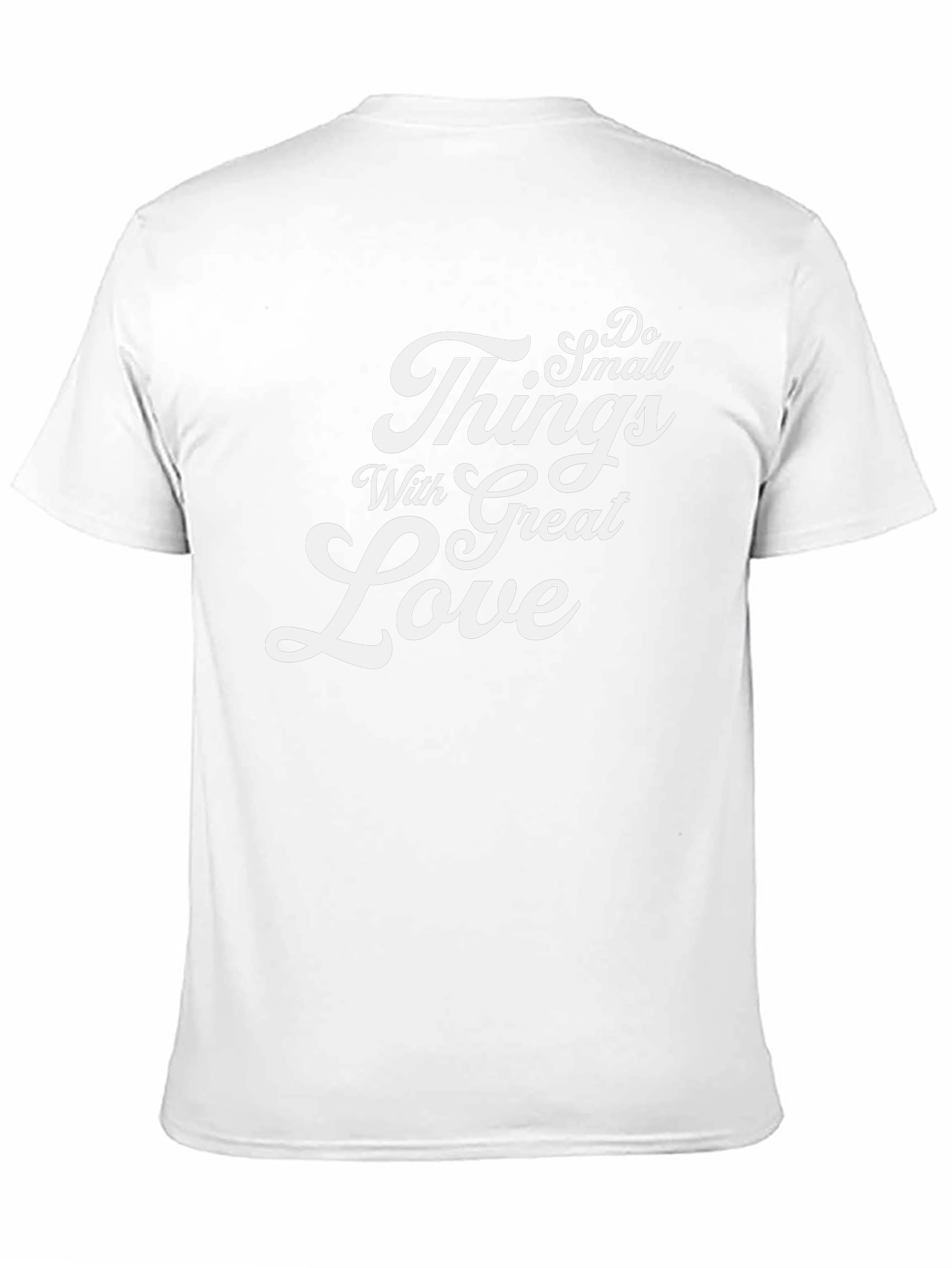 Camiseta Negra Haz Cosas Pequeñas Con Gran Amor
