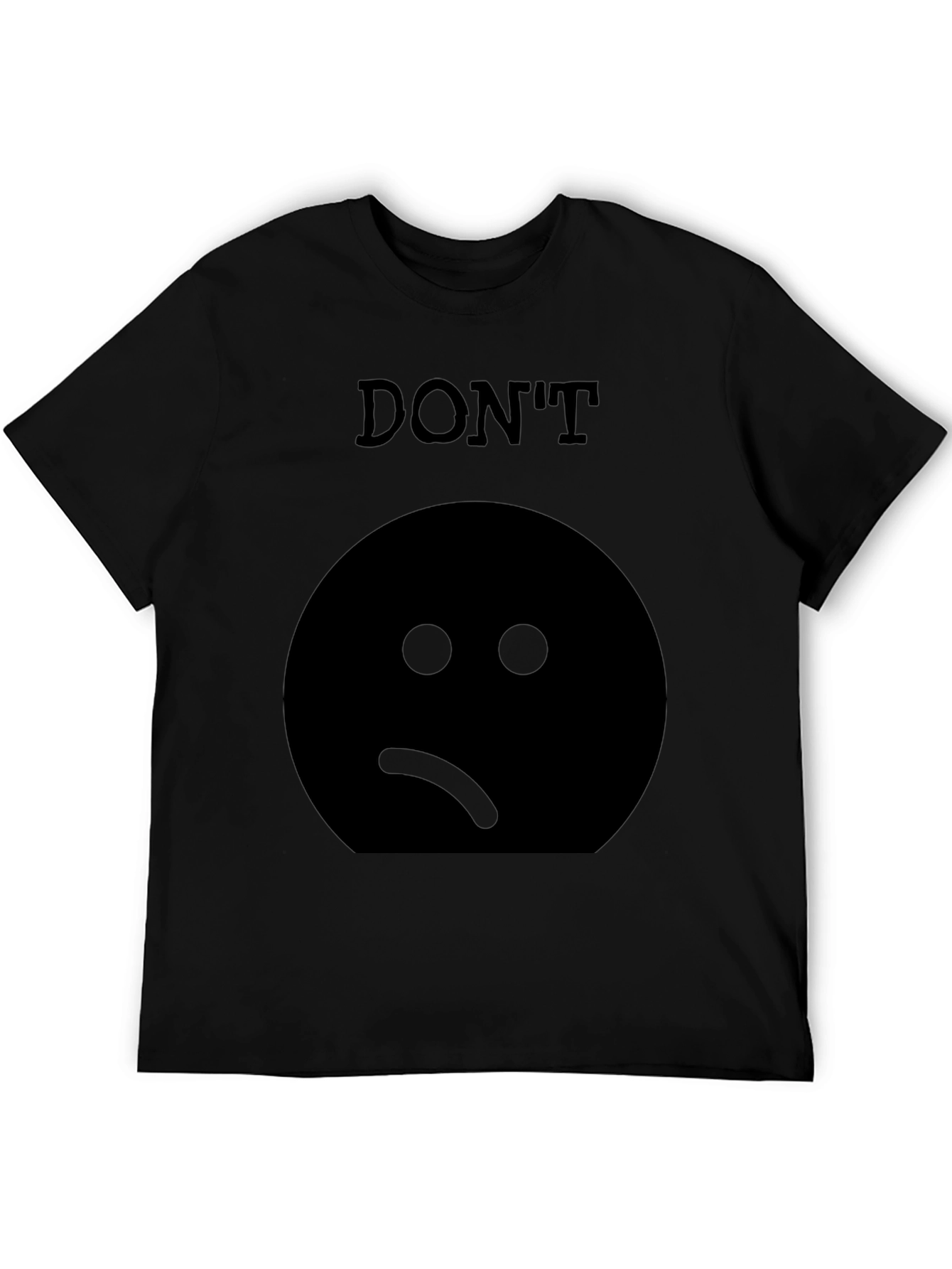 Camiseta Negra: No Estés Triste