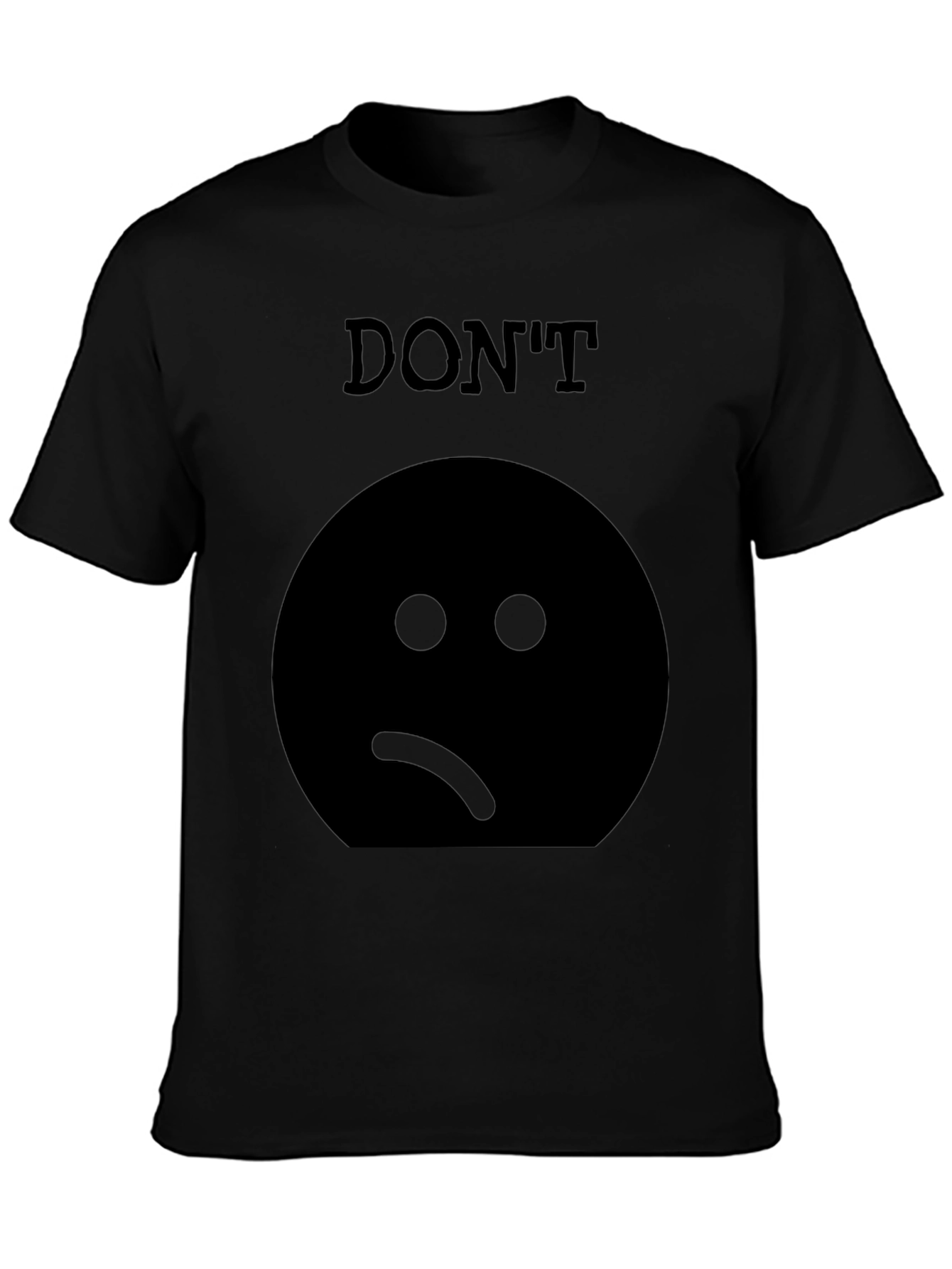 Camiseta Negra: No Estés Triste