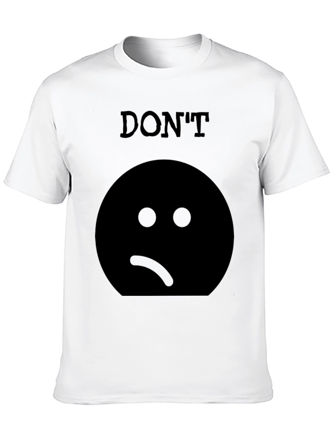 Camiseta Negra: No Estés Triste