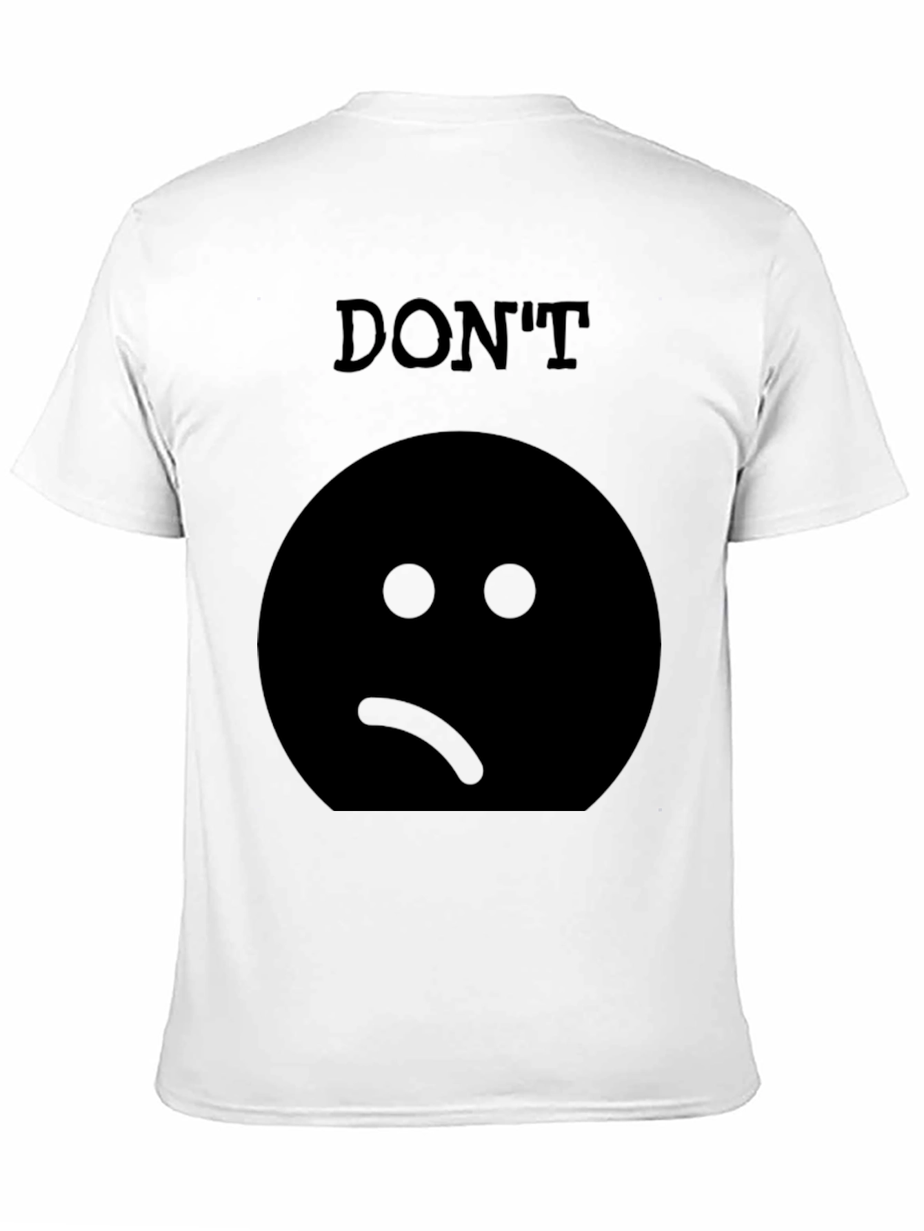 Camiseta Negra: No Estés Triste