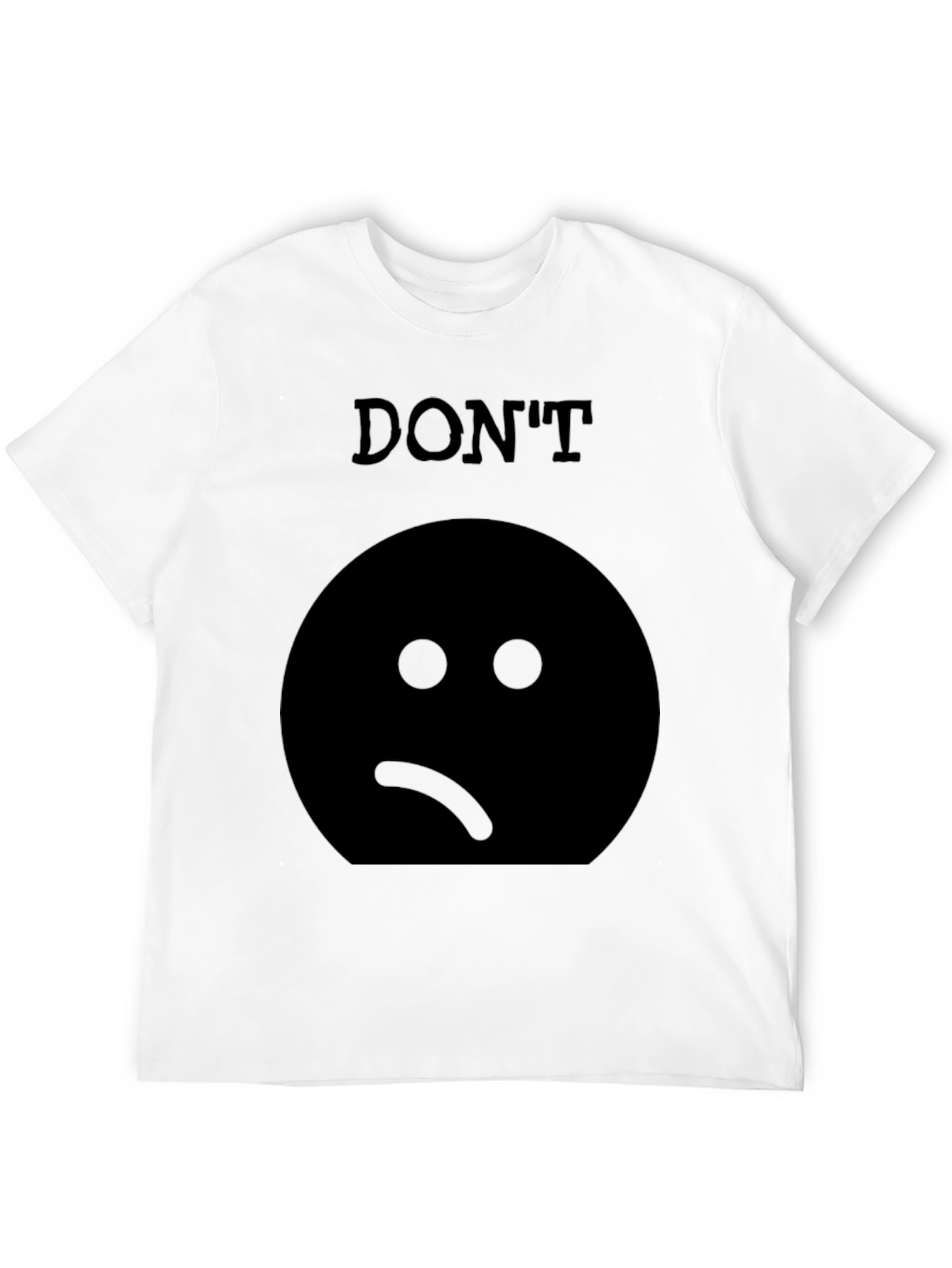 Camiseta Negra: No Estés Triste