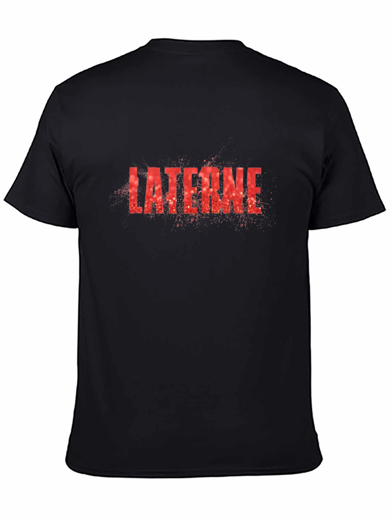 Camiseta Negra Laterne Diseño Único
