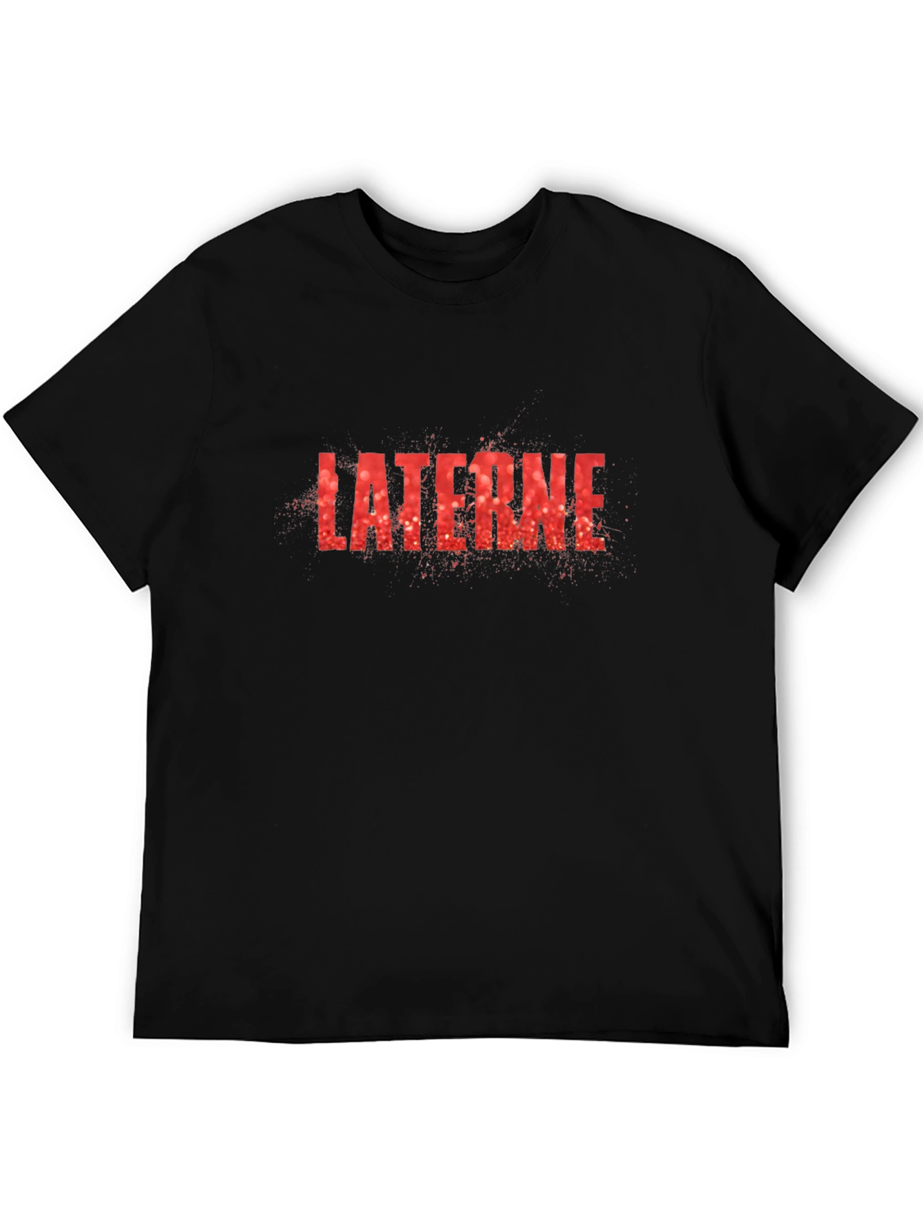 Camiseta Negra Laterne Diseño Único