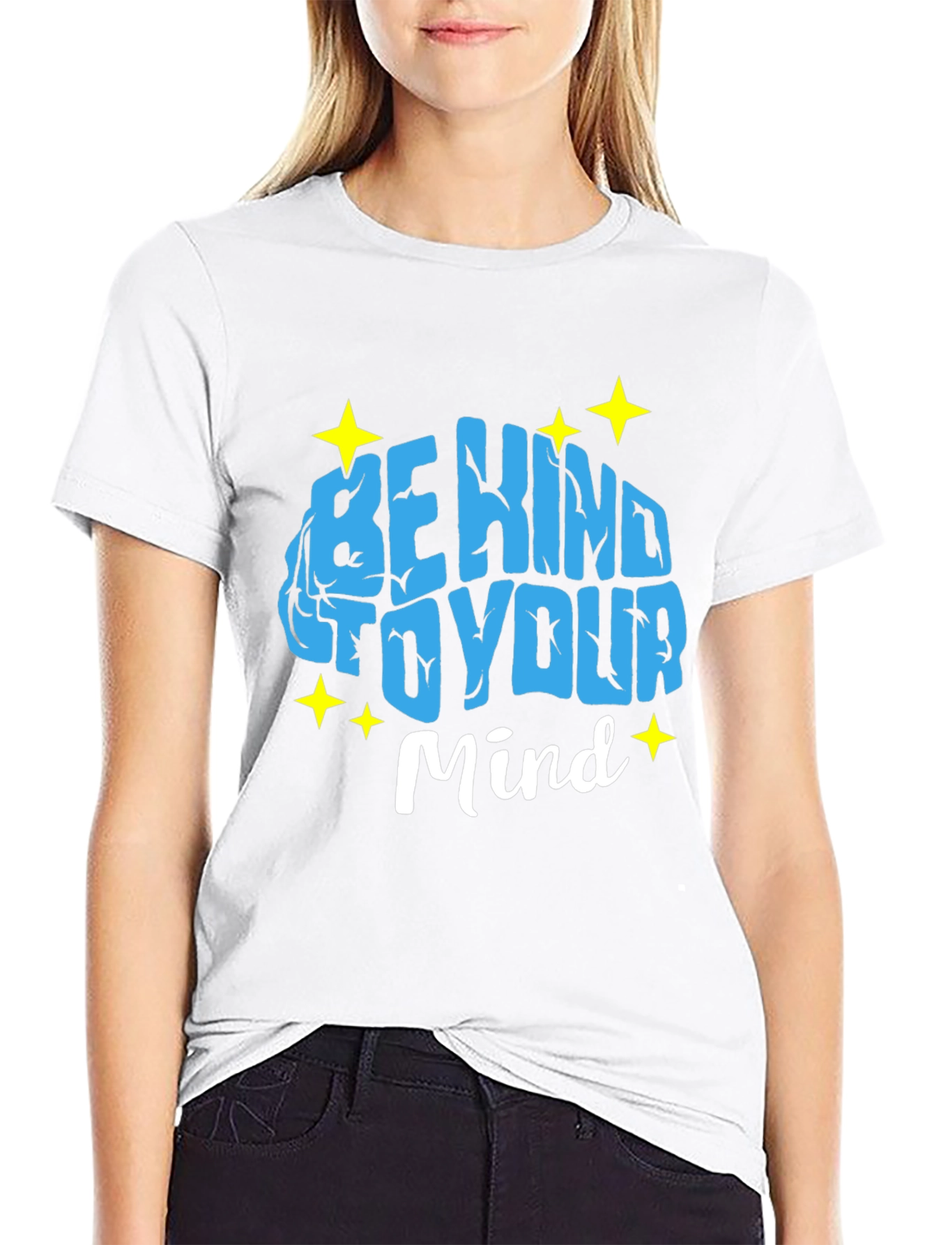 Camiseta Negra Sé amable con tu mente