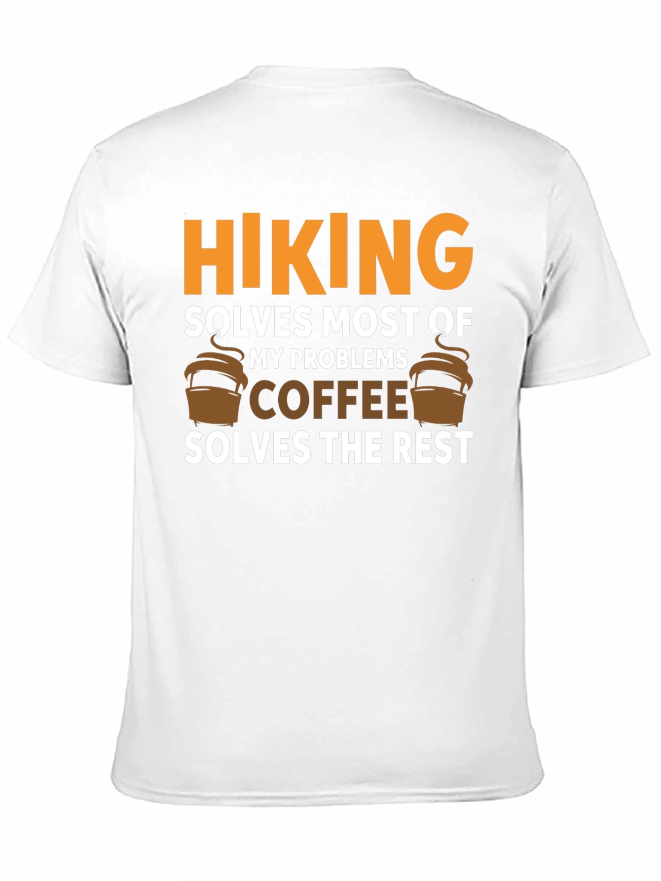 Camiseta Negra Hiking Solves Most of My Problems