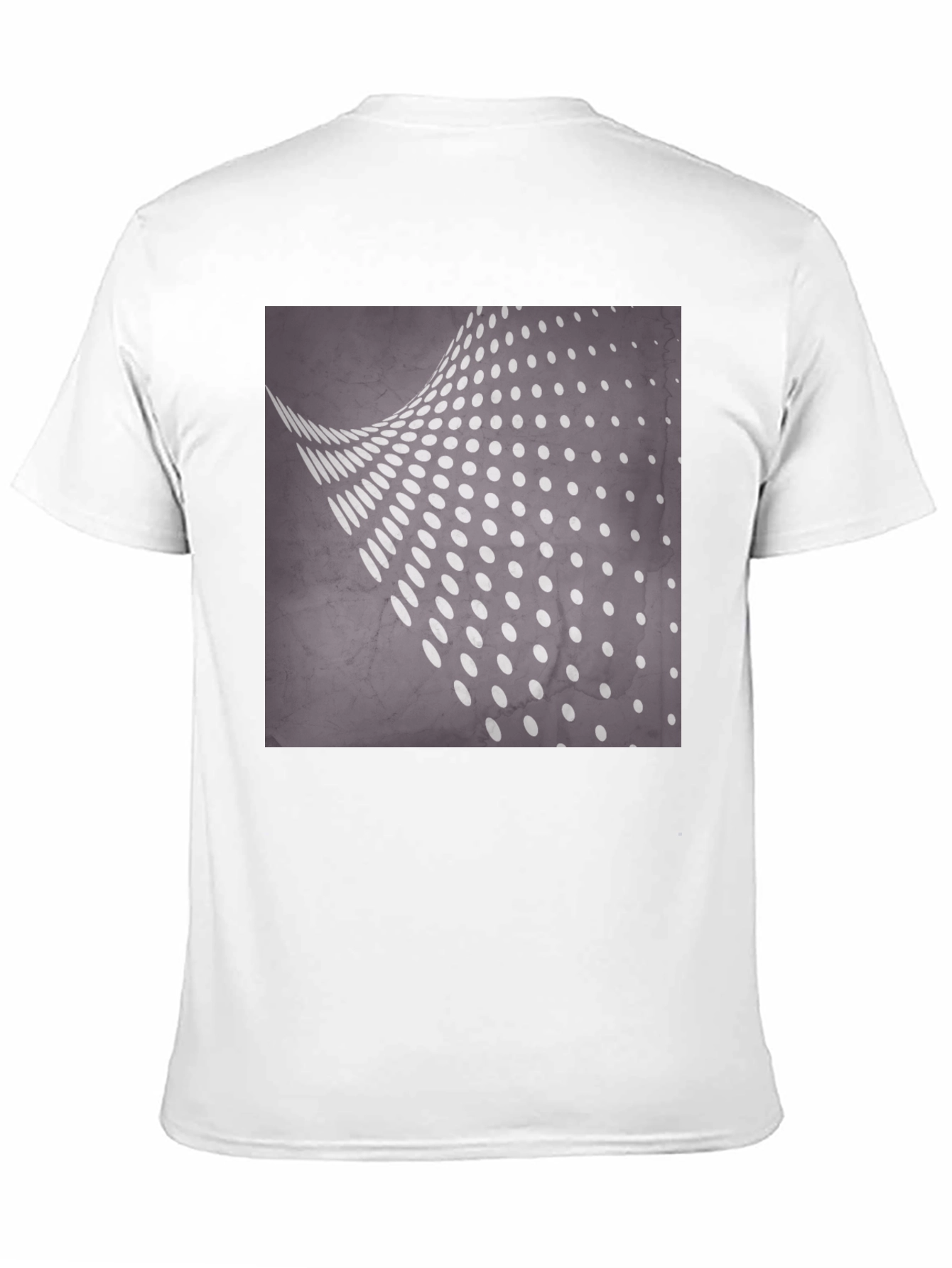 Camiseta Negra con Diseño de Puntos Abstractos
