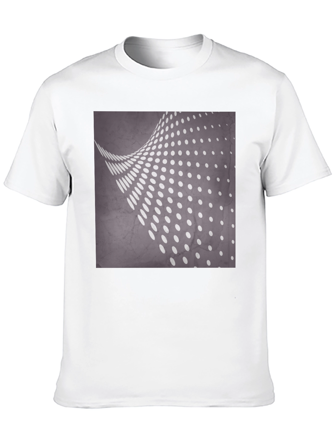 Camiseta Negra con Diseño de Puntos Abstractos