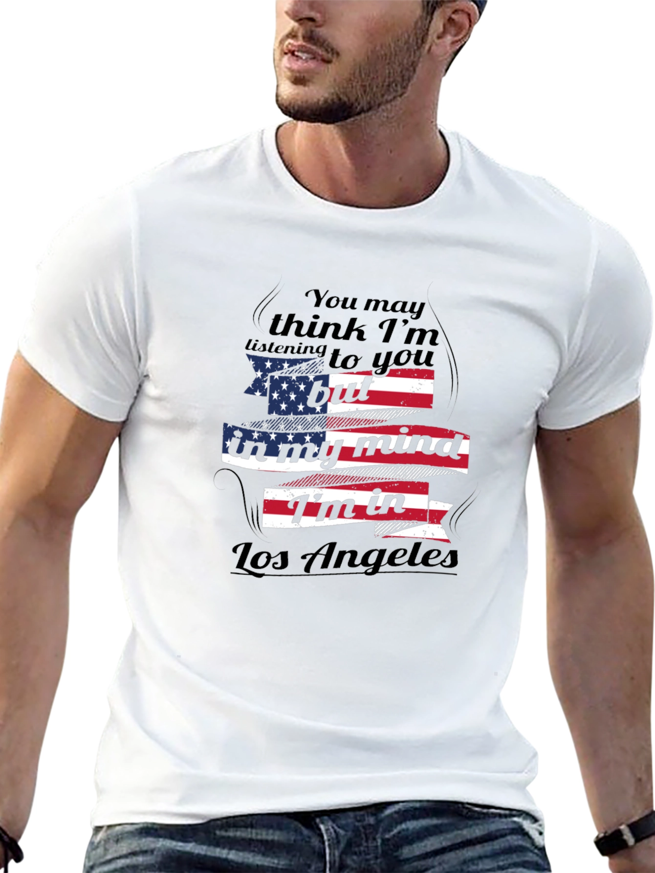 Camiseta Negra Los Ángeles en mi Mente