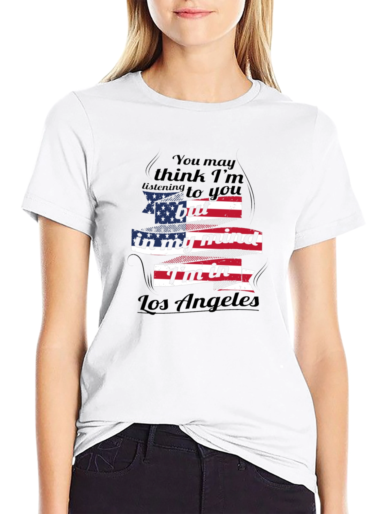 Camiseta Negra Los Ángeles en mi Mente