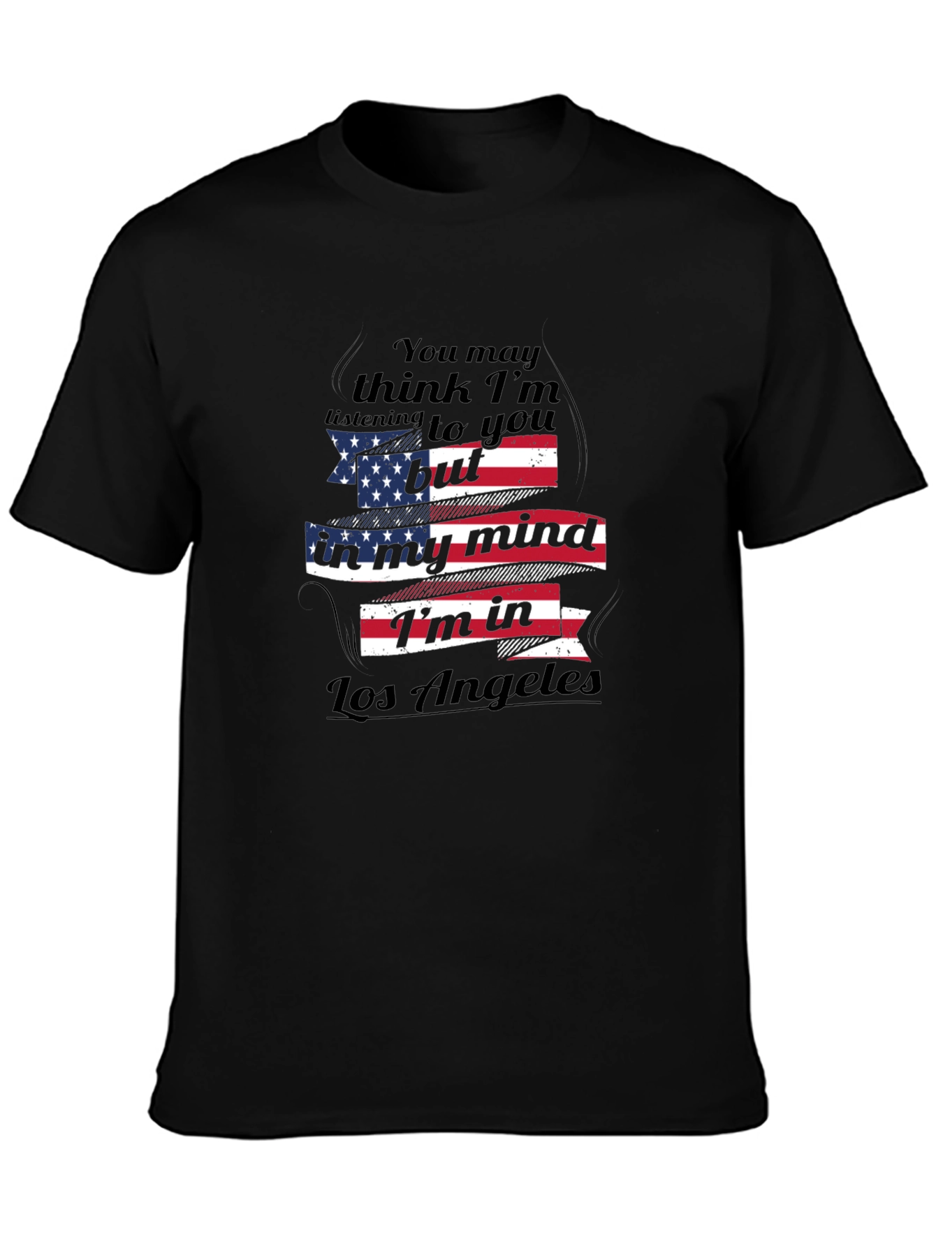 Camiseta Negra Los Ángeles en mi Mente