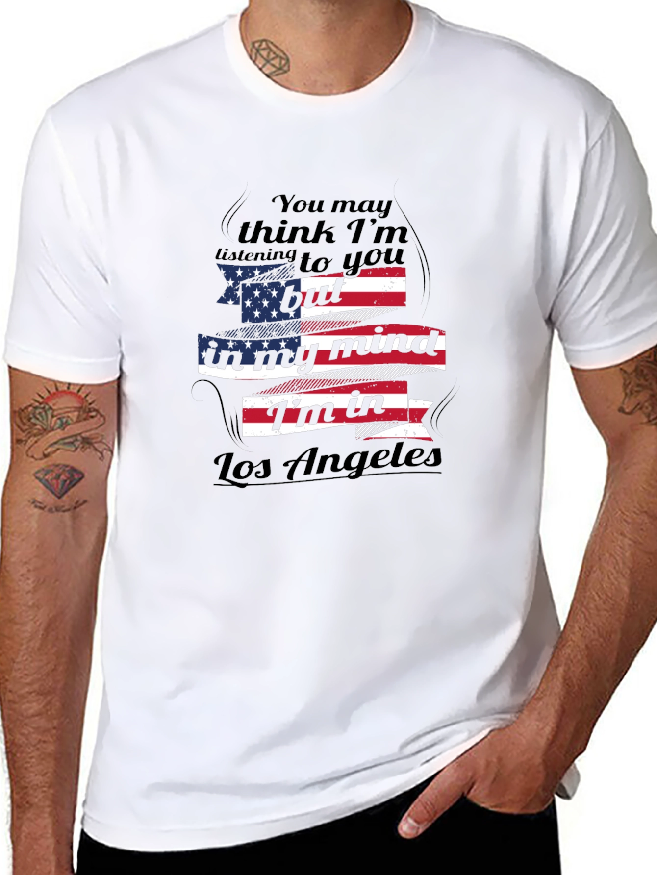 Camiseta Negra Los Ángeles en mi Mente
