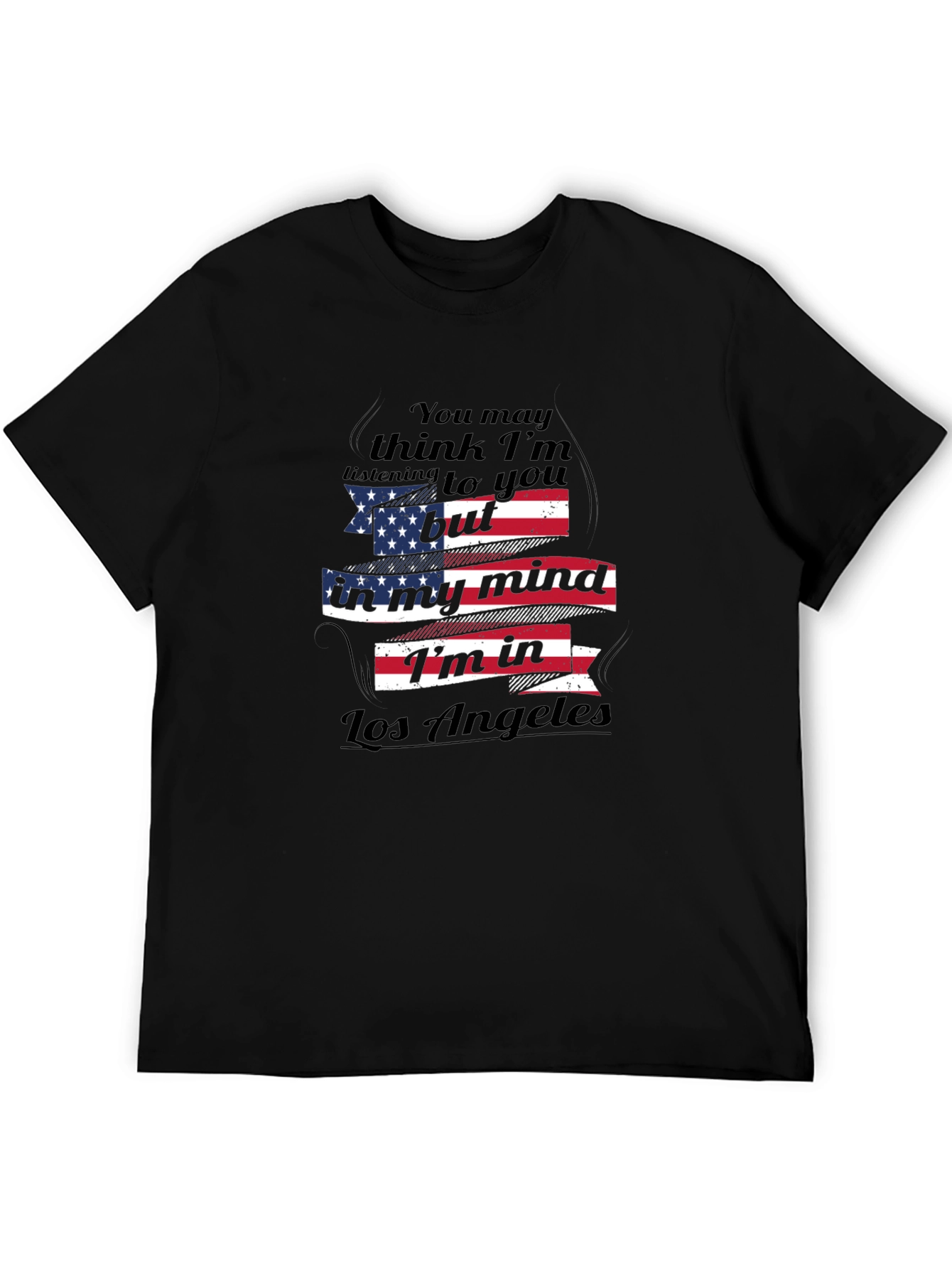 Camiseta Negra Los Ángeles en mi Mente