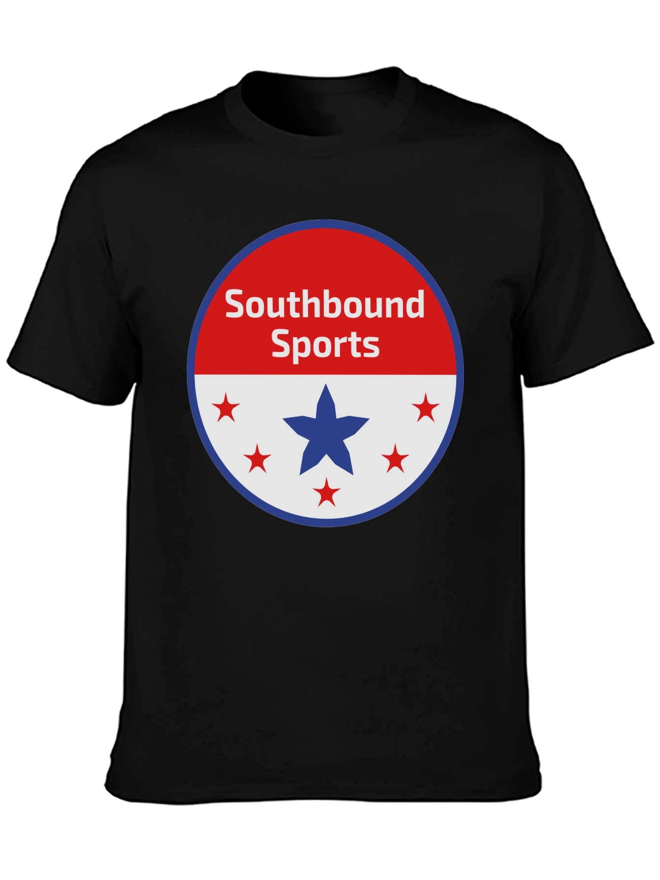 Camiseta Negra Southbound Sports Diseño Patriótico