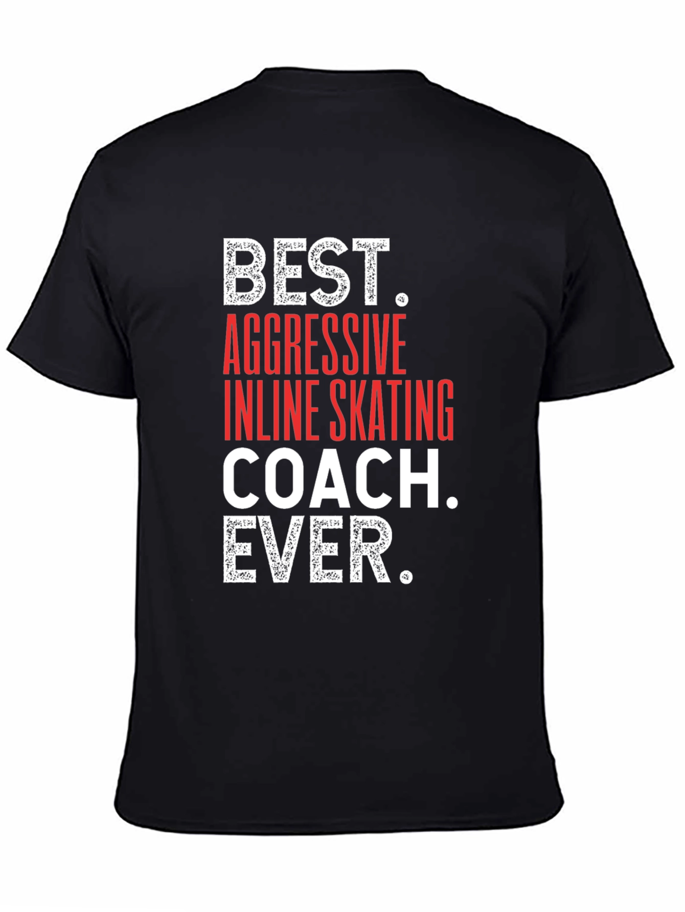 Camiseta Negra Mejor Entrenador Patinaje Agresivo