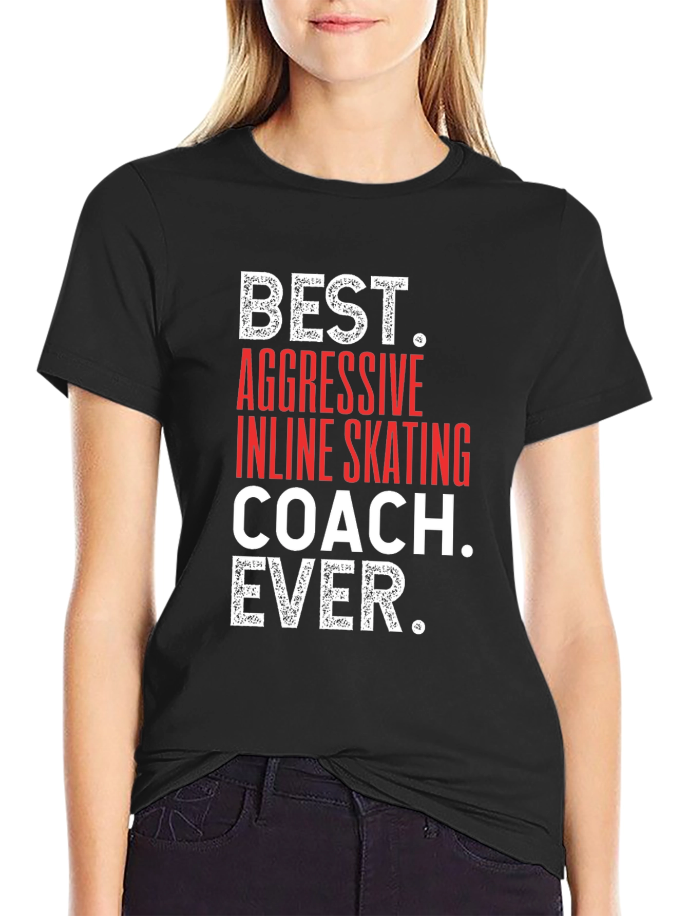 Camiseta Negra Mejor Entrenador Patinaje Agresivo