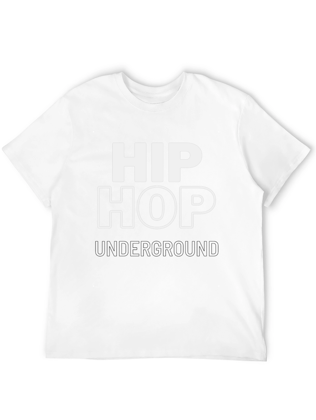 Camiseta Negra Hip Hop Underground Estilo Urbano