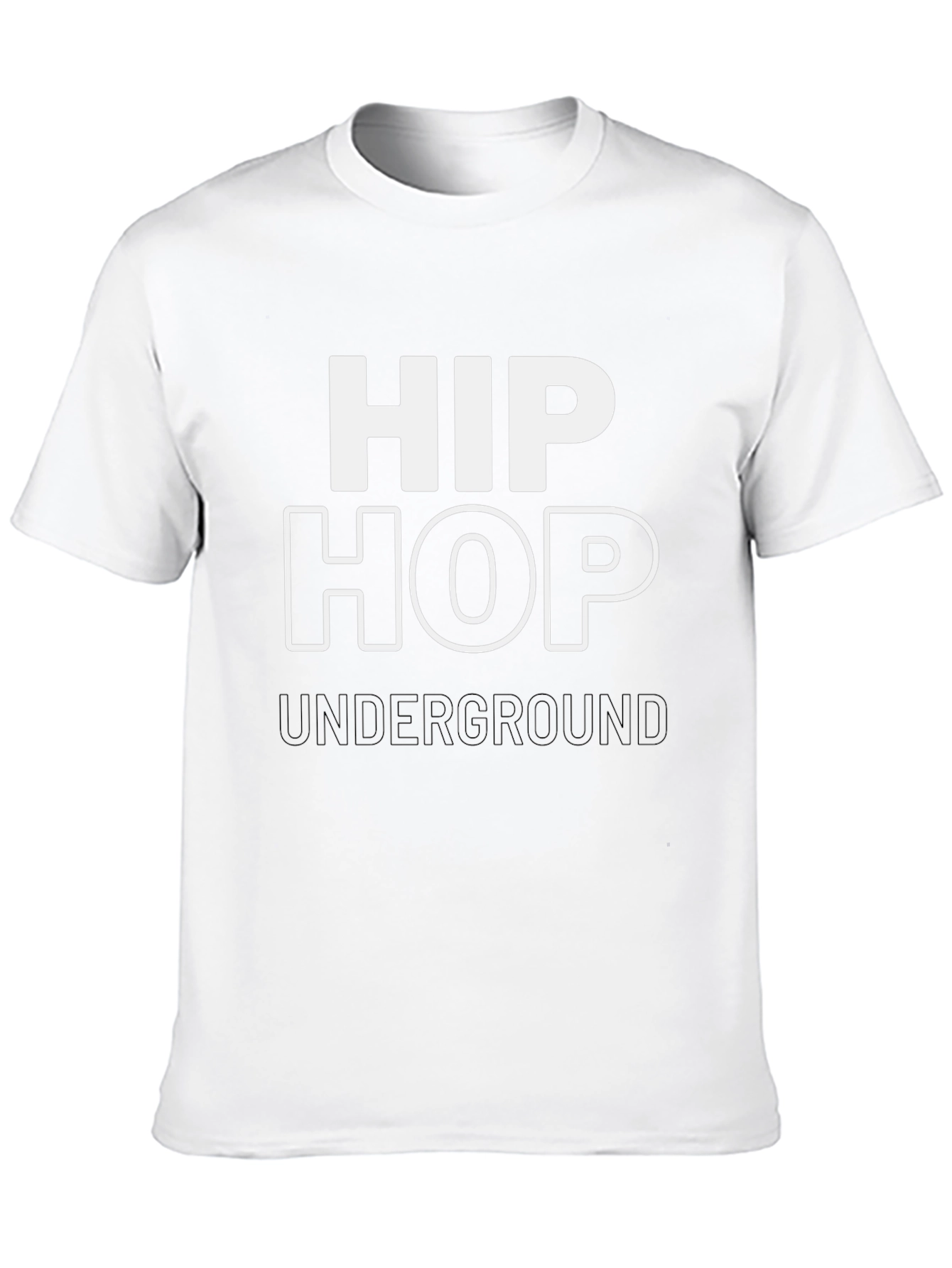Camiseta Negra Hip Hop Underground Estilo Urbano
