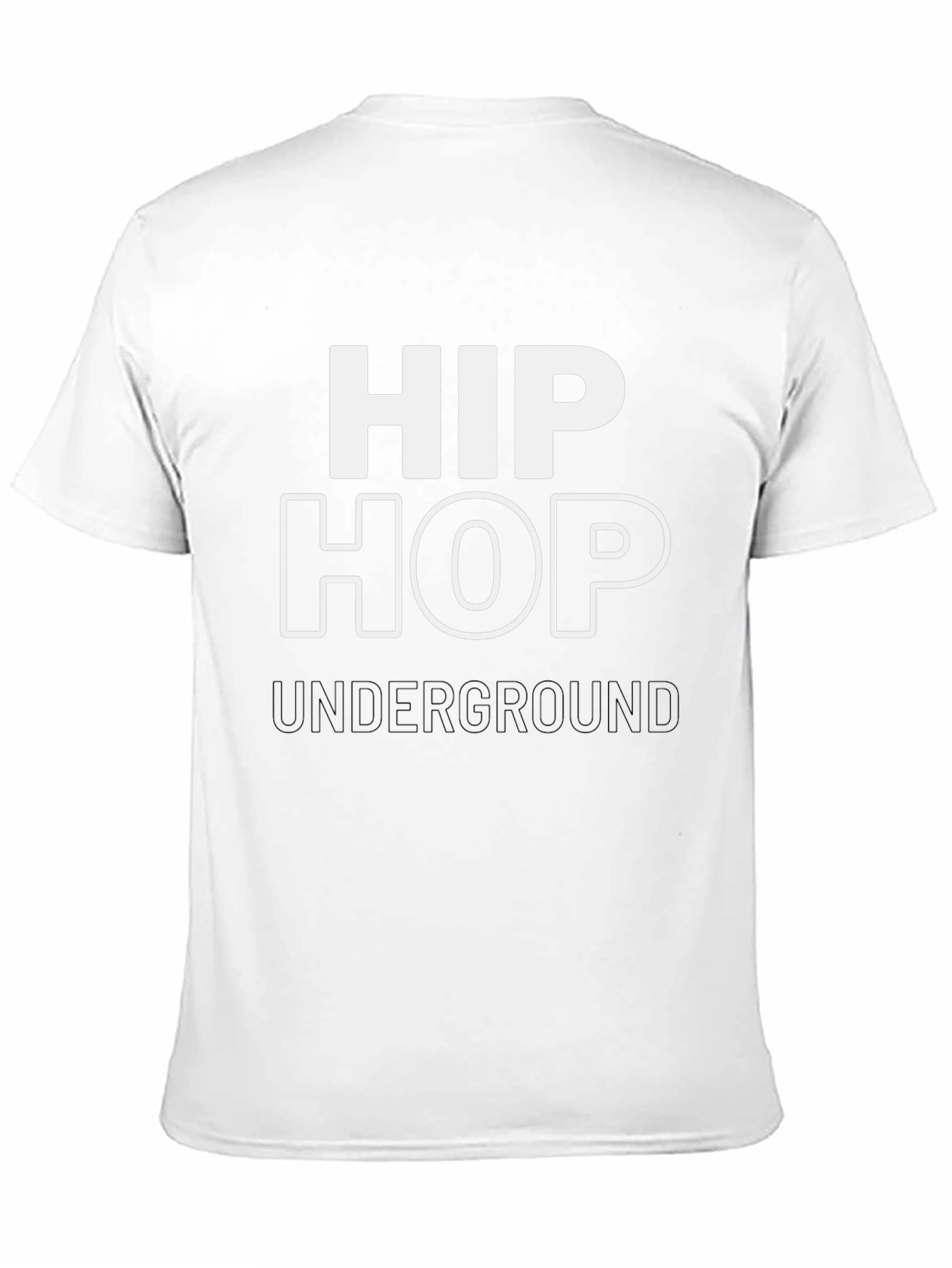 Camiseta Negra Hip Hop Underground Estilo Urbano