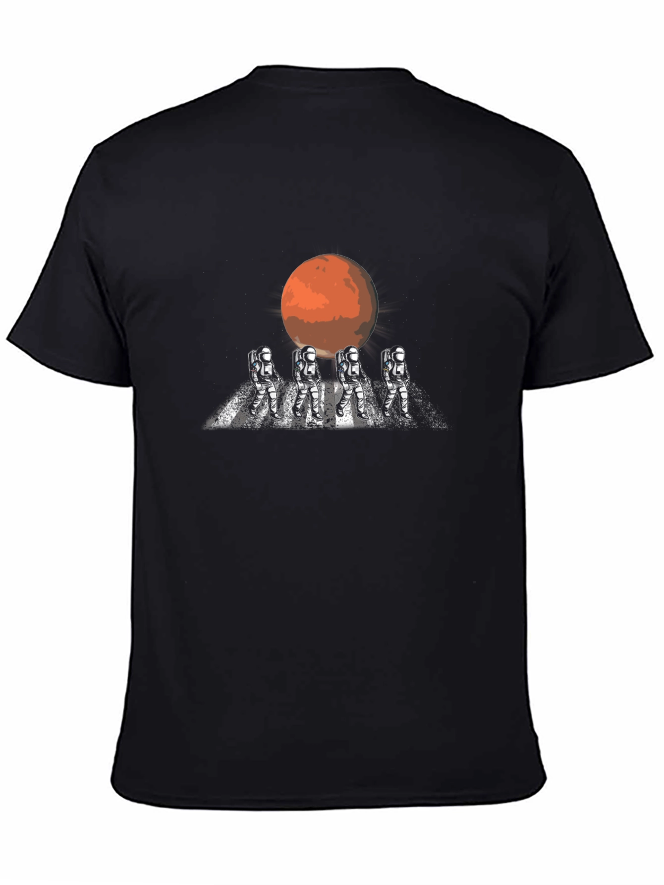 Camiseta Negra Astronautas Marte Original