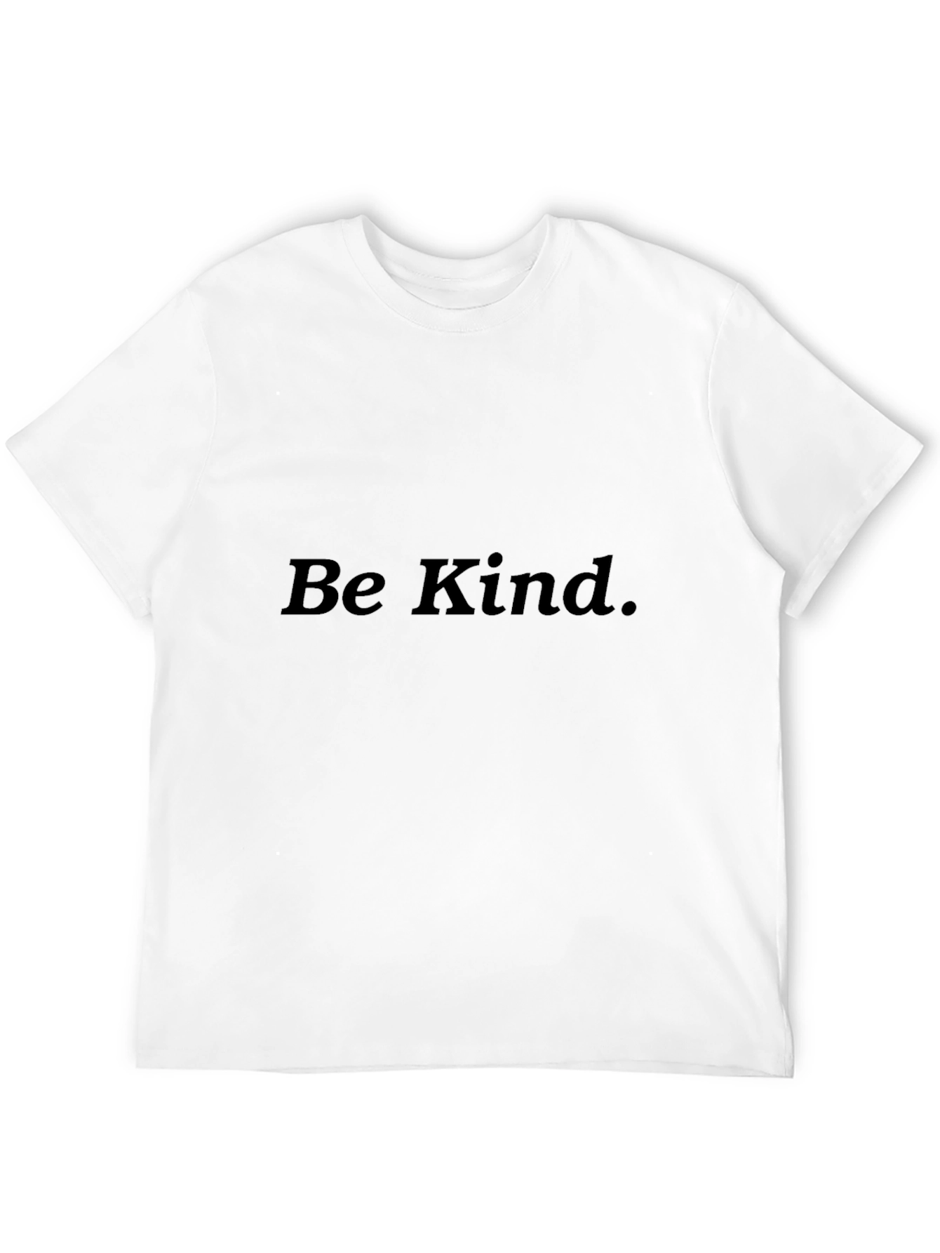 Camiseta Negra Sé Amable Casual y Cómoda