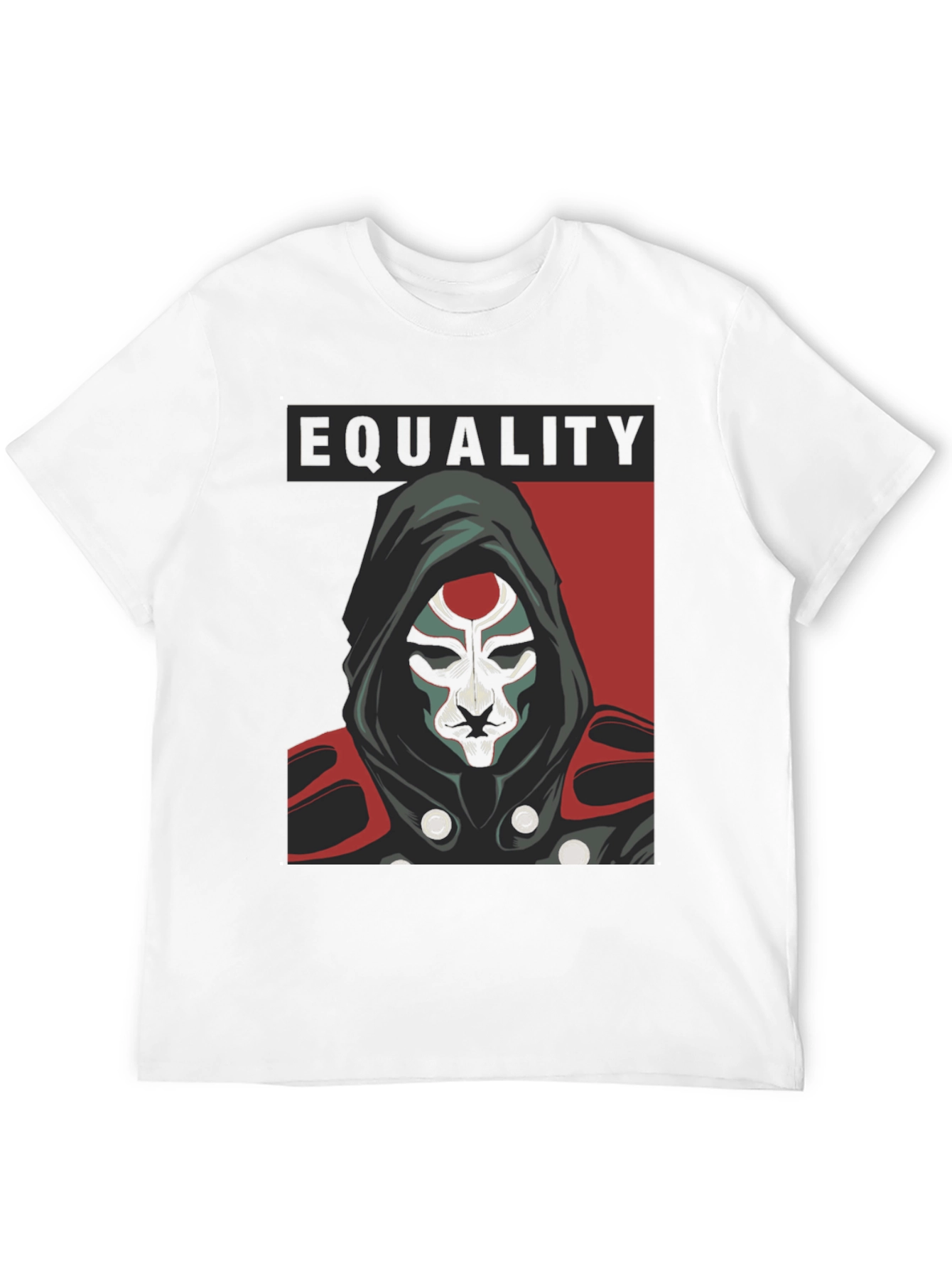 Camiseta Negra Igualdad con Diseño Enigmático