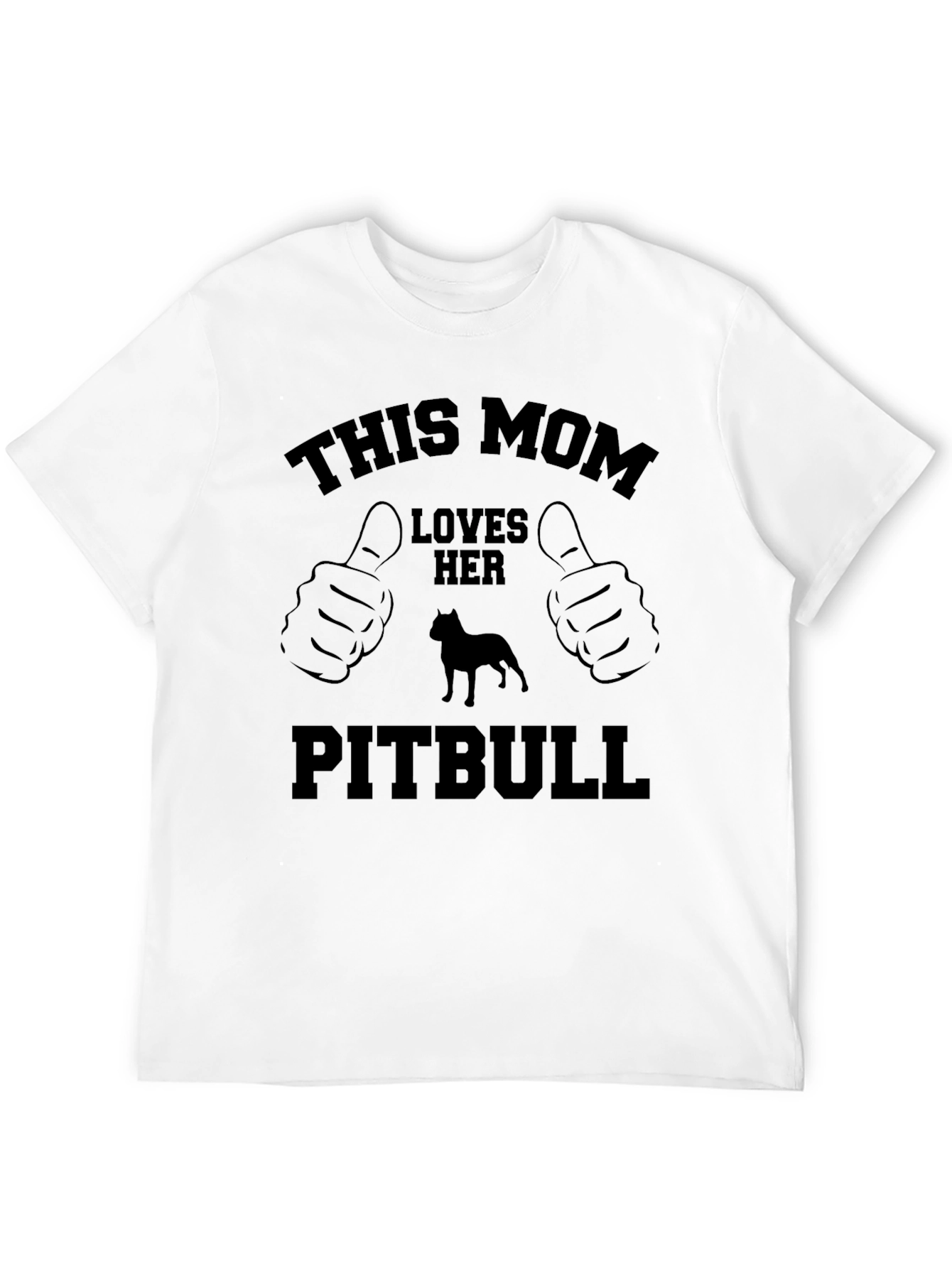 Camiseta Negra: Esta Mamá Ama su Pitbull