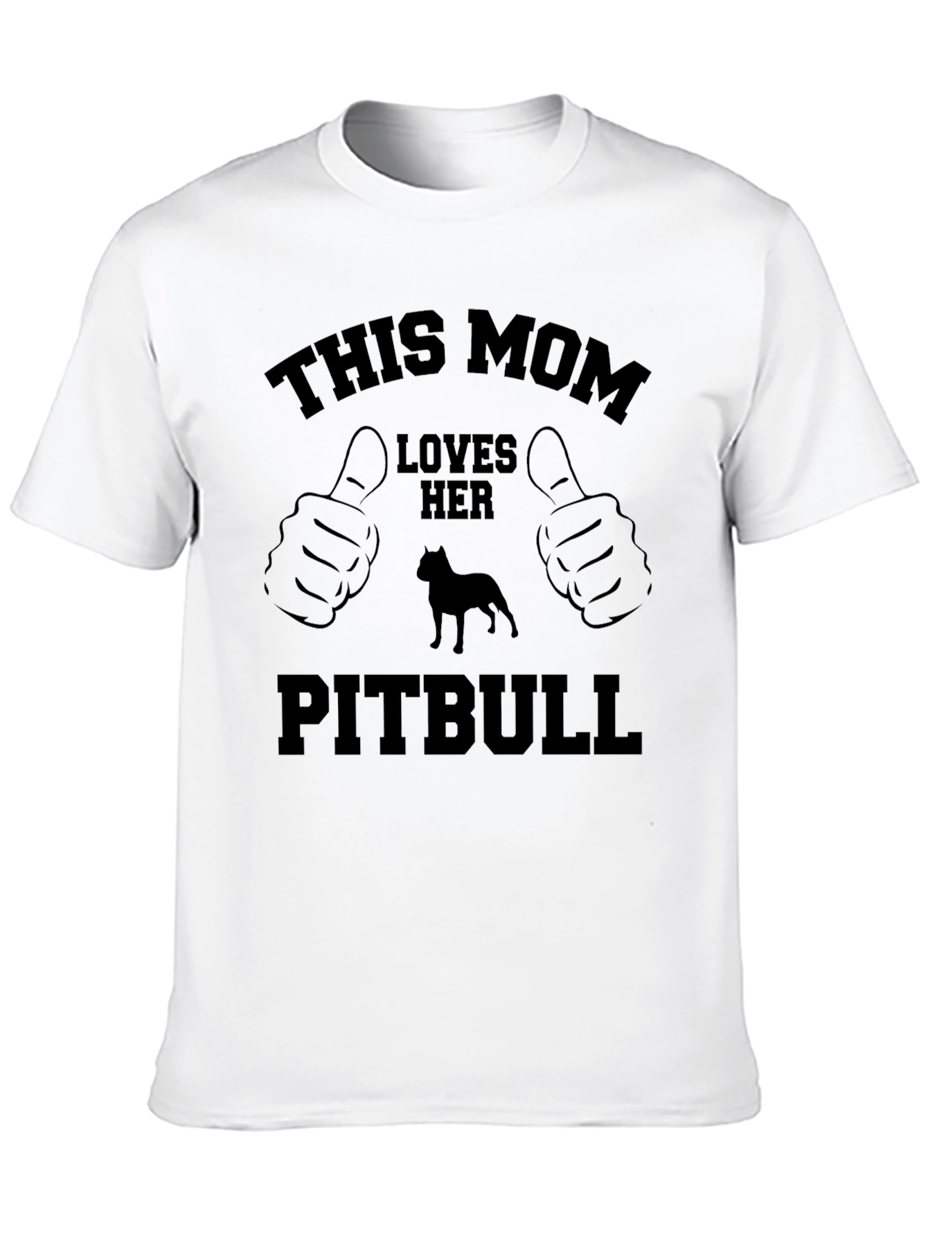 Camiseta Negra: Esta Mamá Ama su Pitbull