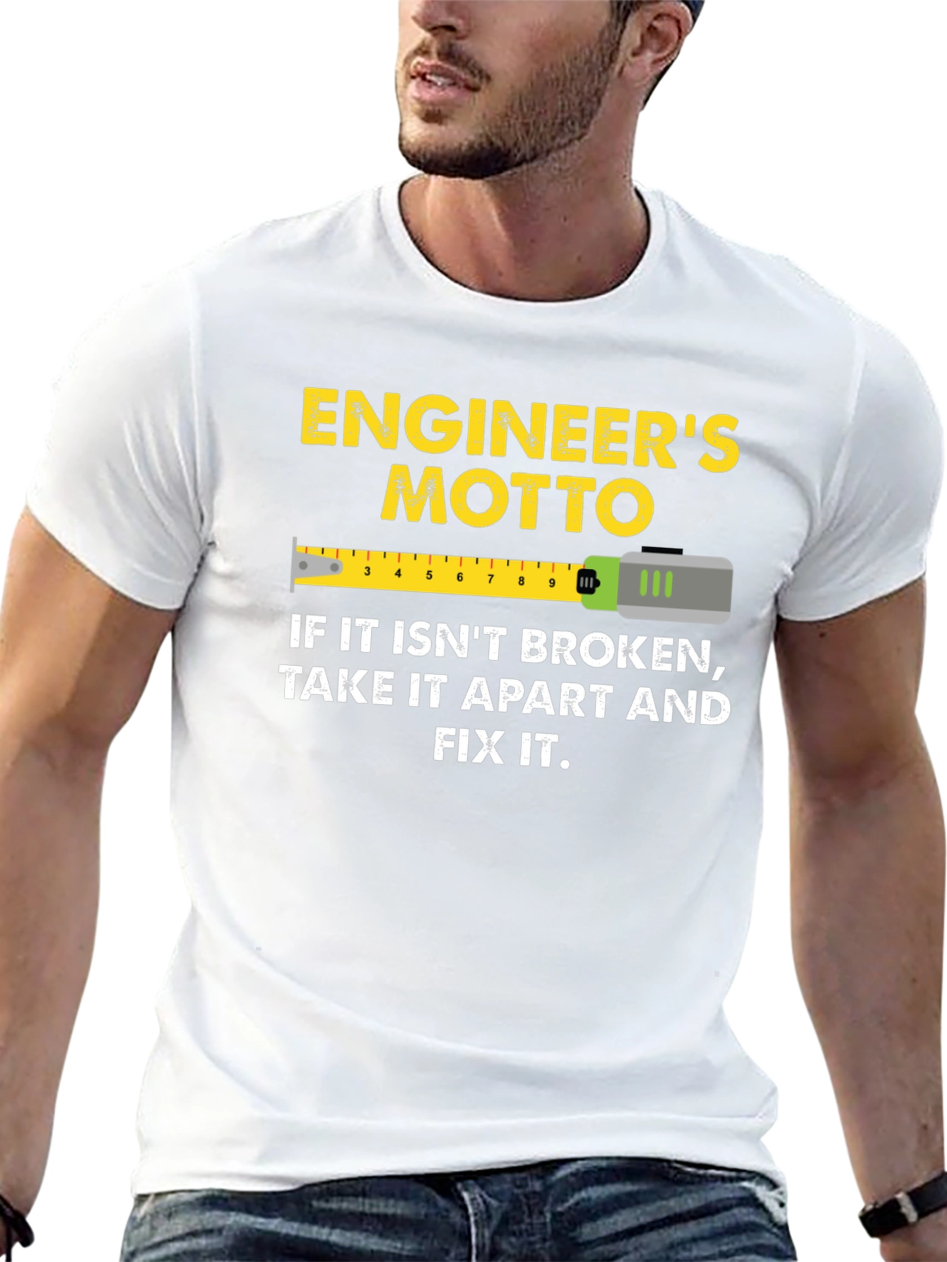 Camiseta Negra: Lema del Ingeniero