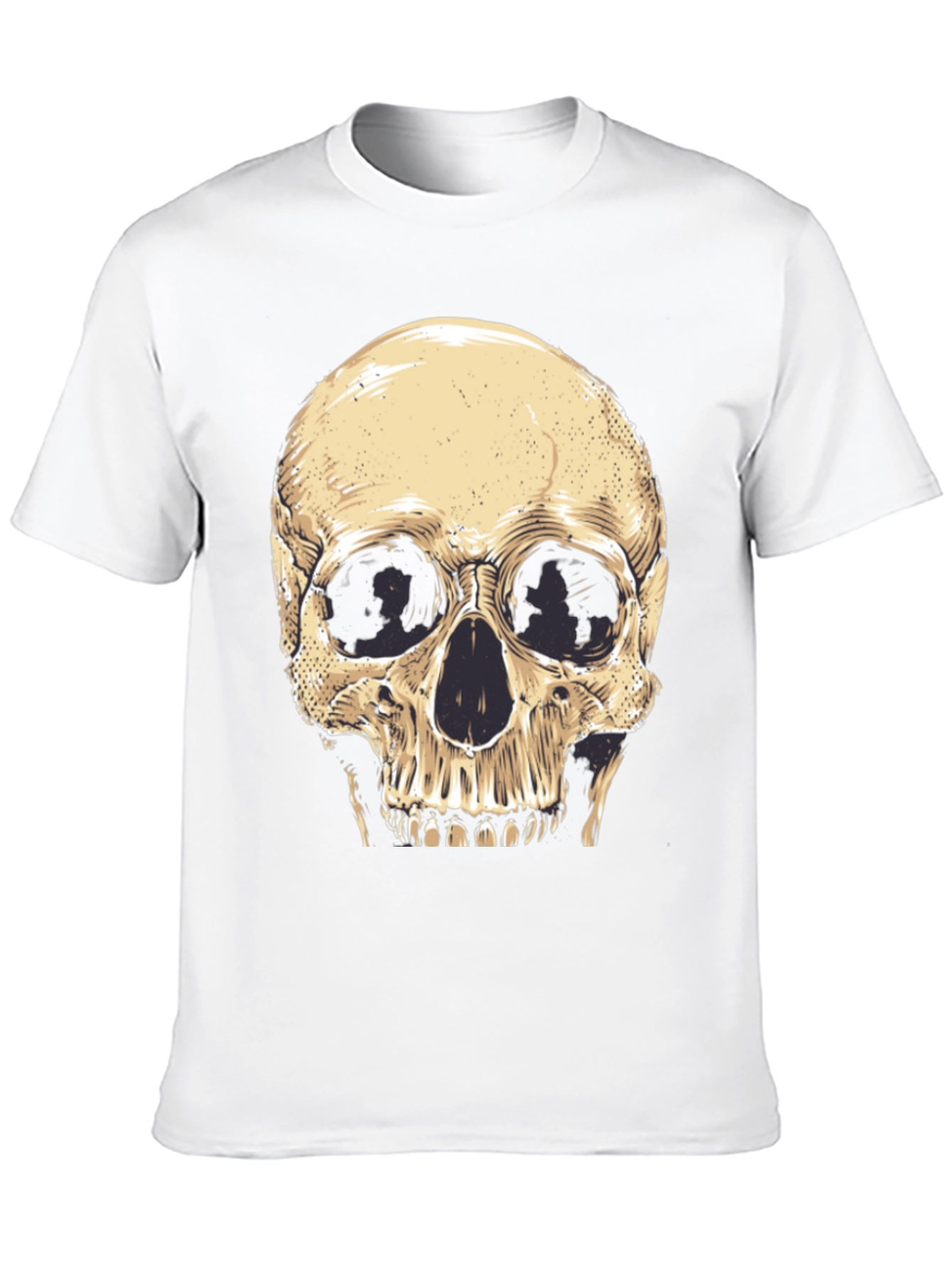 Camiseta Negra con Diseño de Calavera