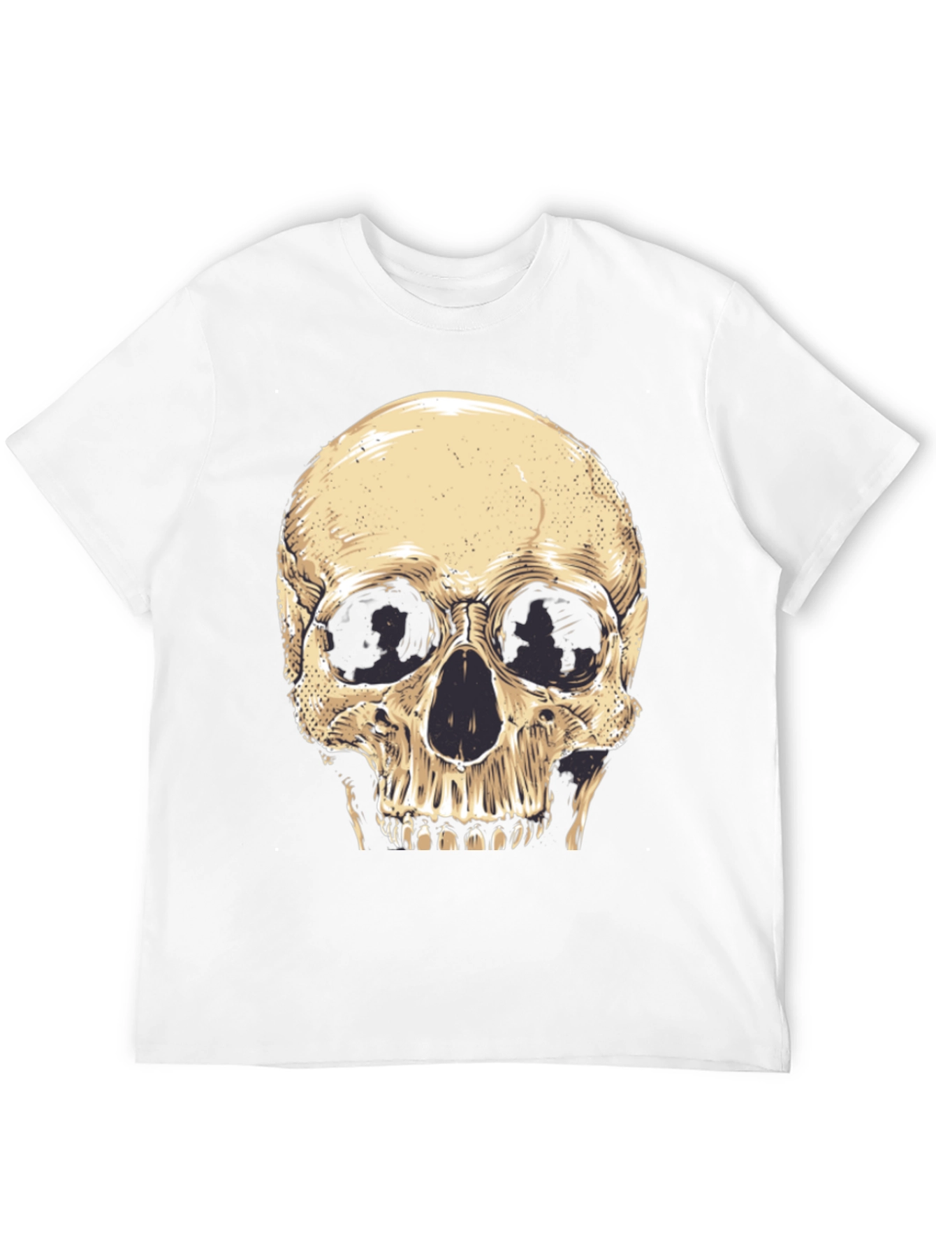 Camiseta Negra con Diseño de Calavera