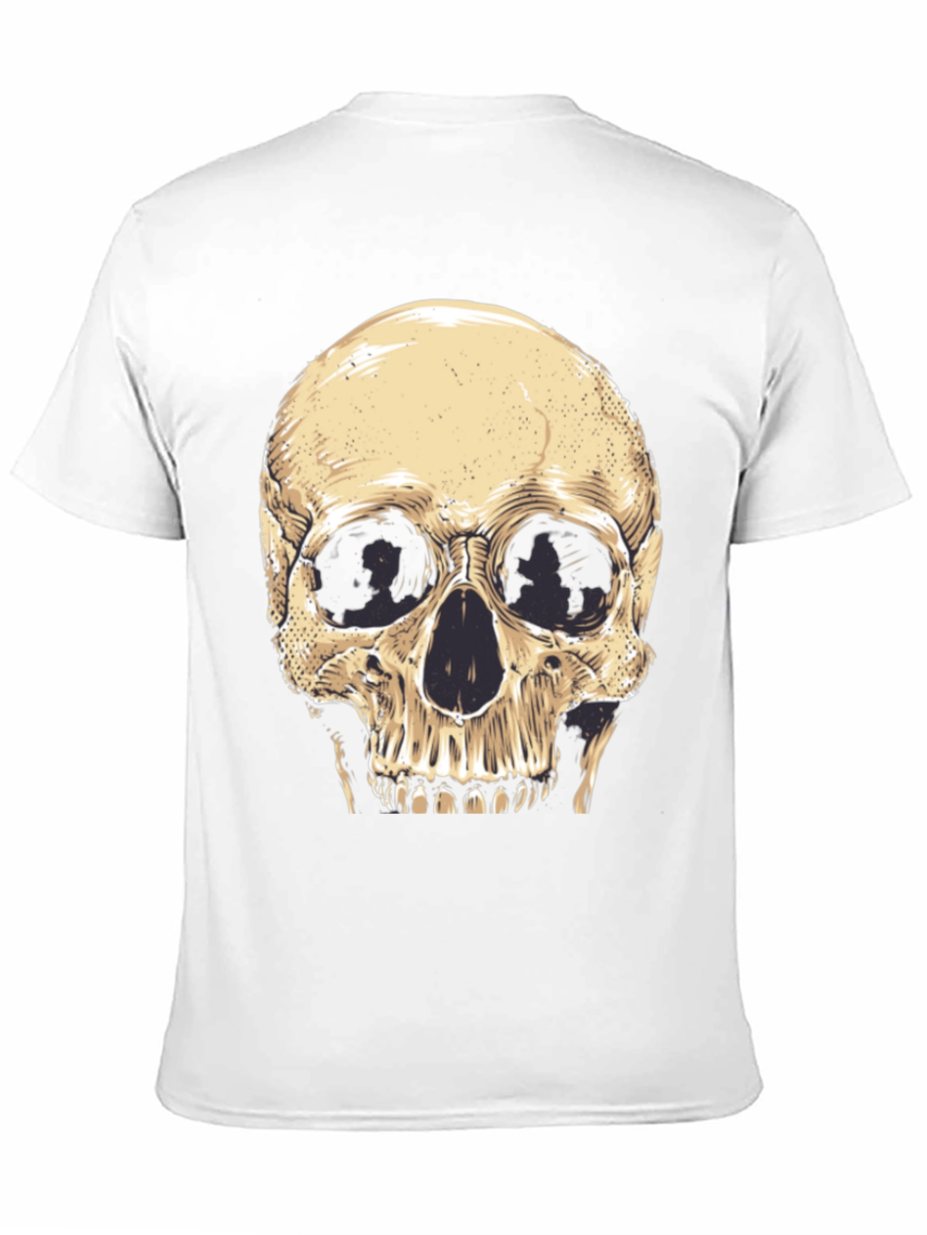 Camiseta Negra con Diseño de Calavera