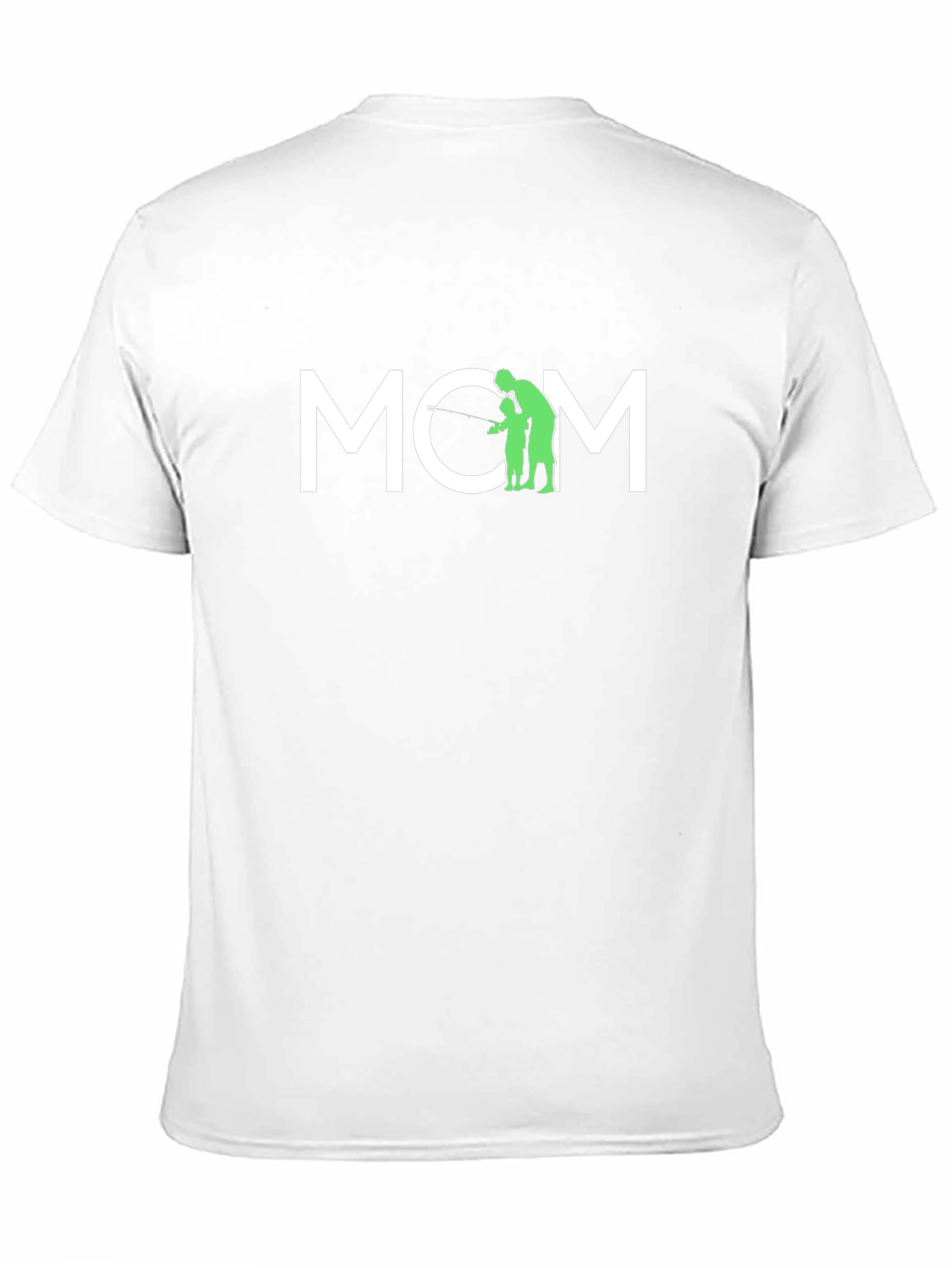 Camiseta Negra MOM - Regalo para Mamá Pescadora