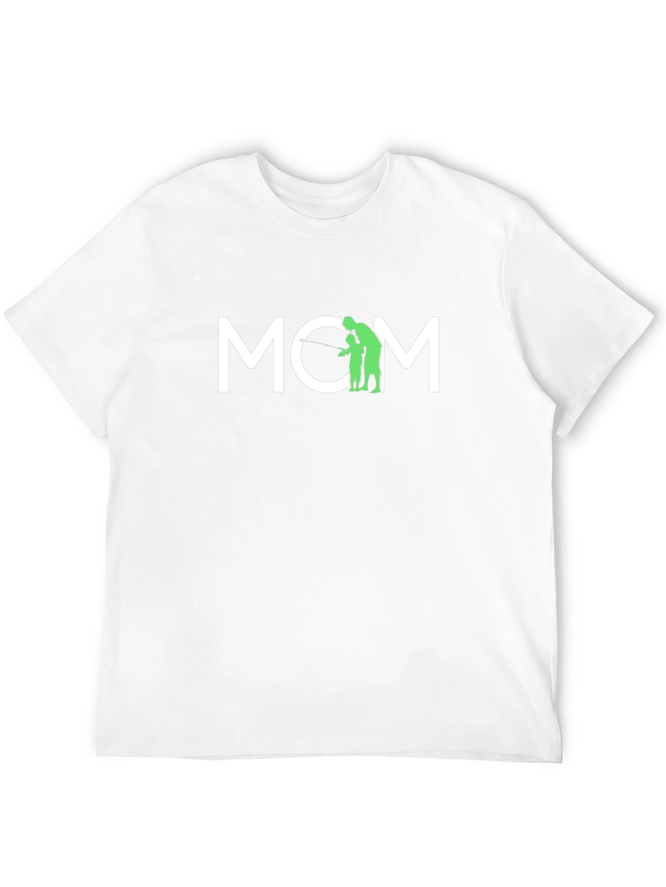 Camiseta Negra MOM - Regalo para Mamá Pescadora