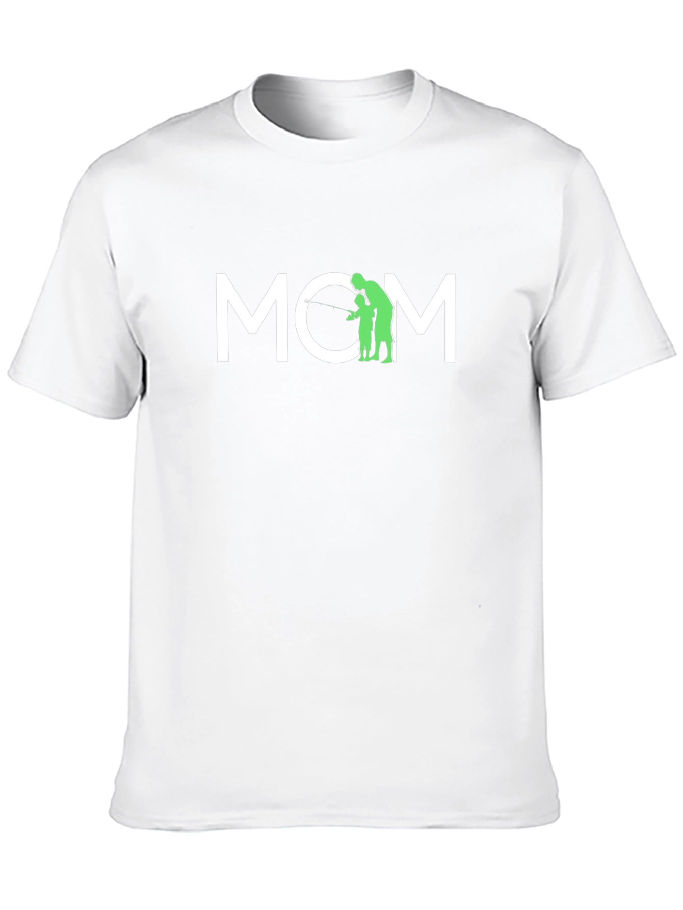 Camiseta Negra MOM - Regalo para Mamá Pescadora