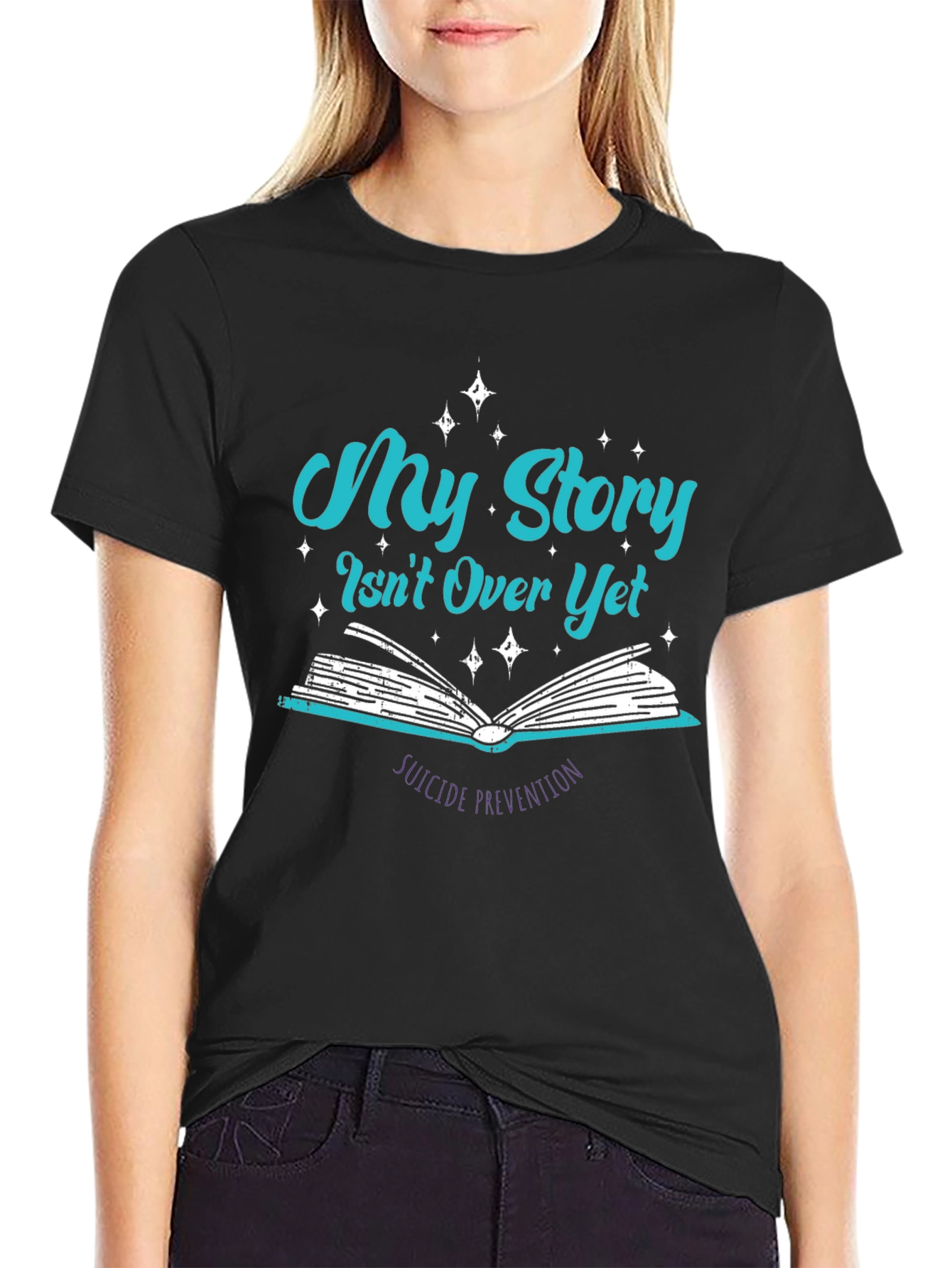 Camiseta Negra Mi Historia Aún No Termina