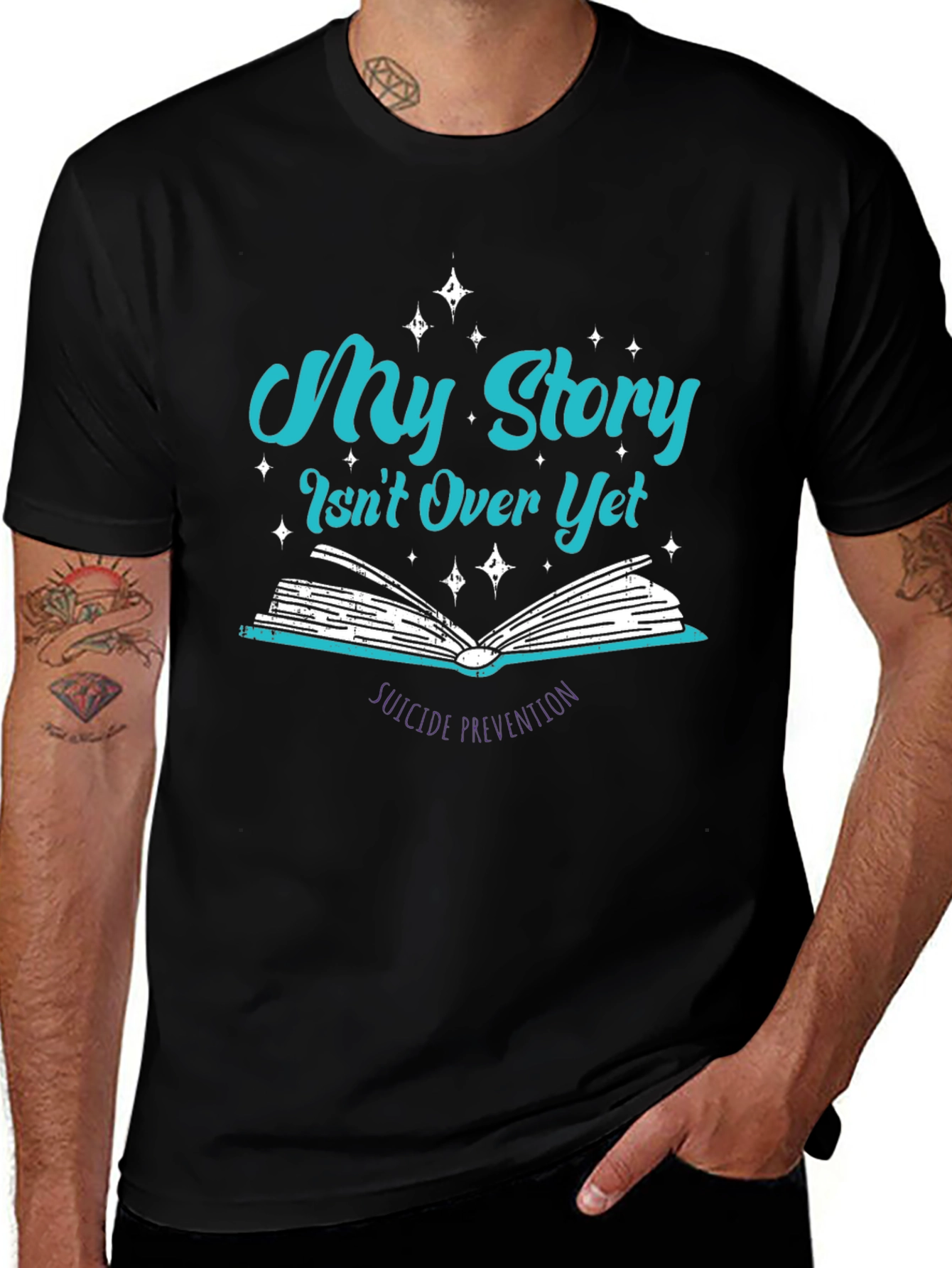 Camiseta Negra Mi Historia Aún No Termina