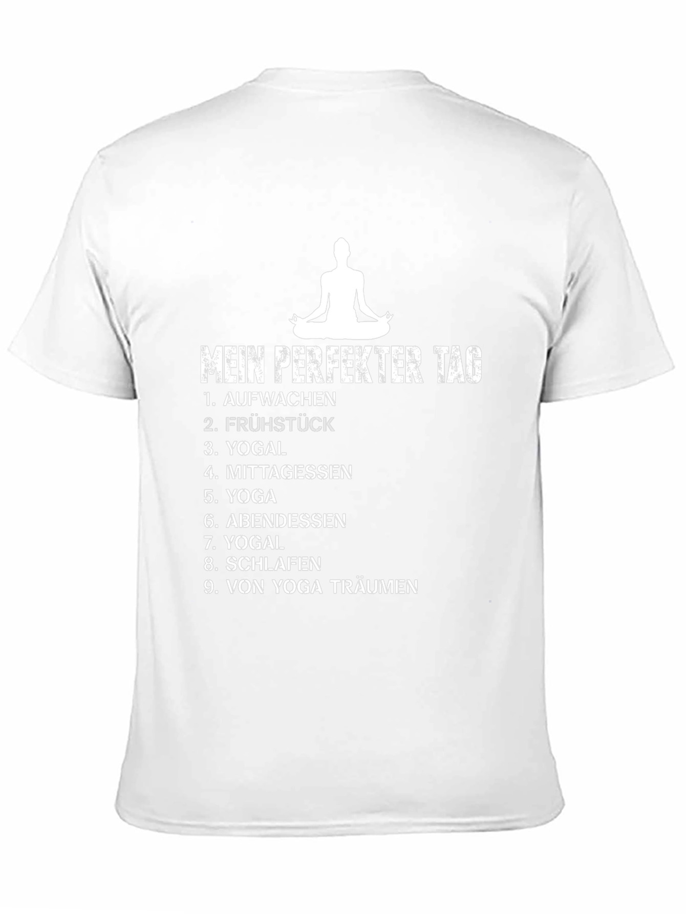 Camiseta Negra Mi Día Perfecto de Yoga