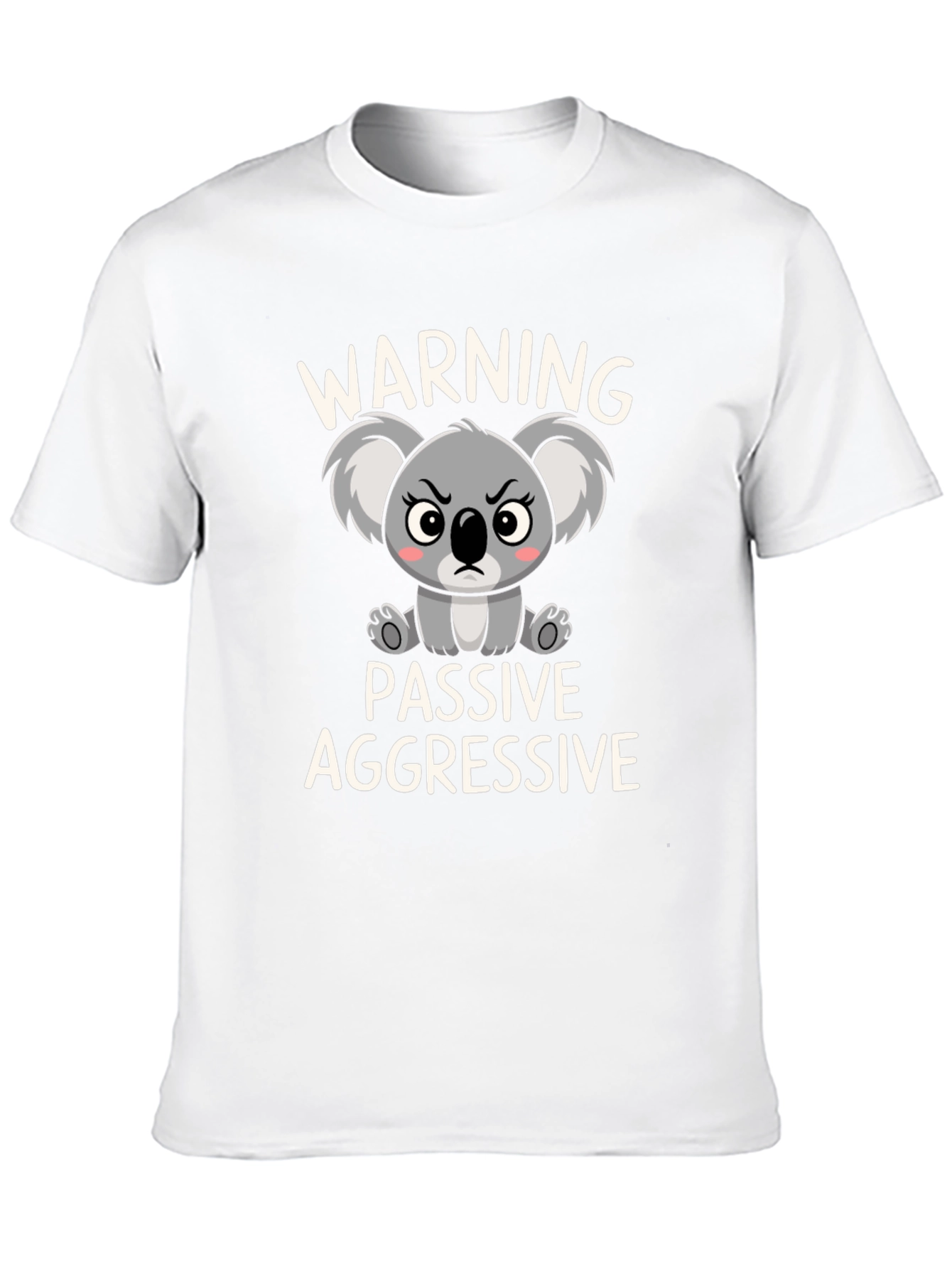 Camiseta Negra Koala Pasivo Agresivo