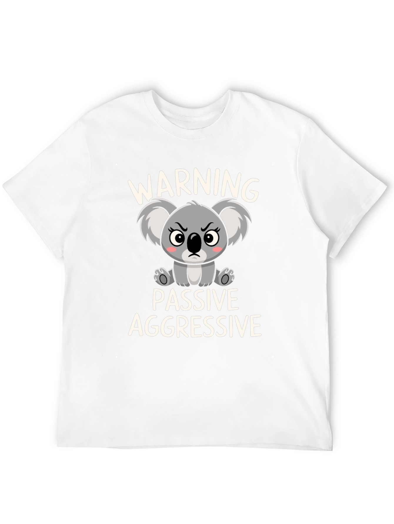 Camiseta Negra Koala Pasivo Agresivo