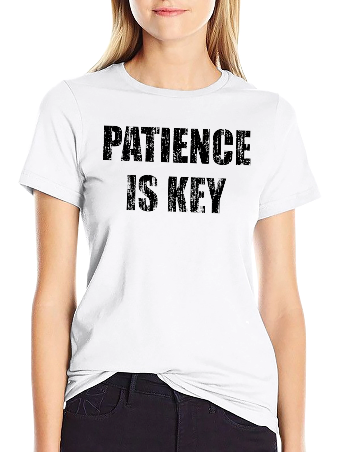 Camiseta Negra La Paciencia es Clave