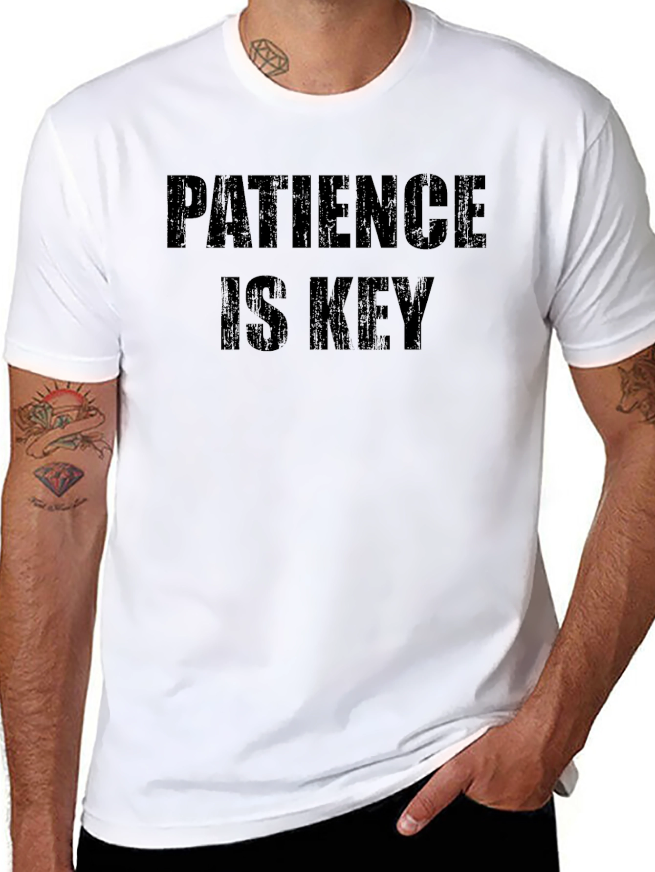 Camiseta Negra La Paciencia es Clave